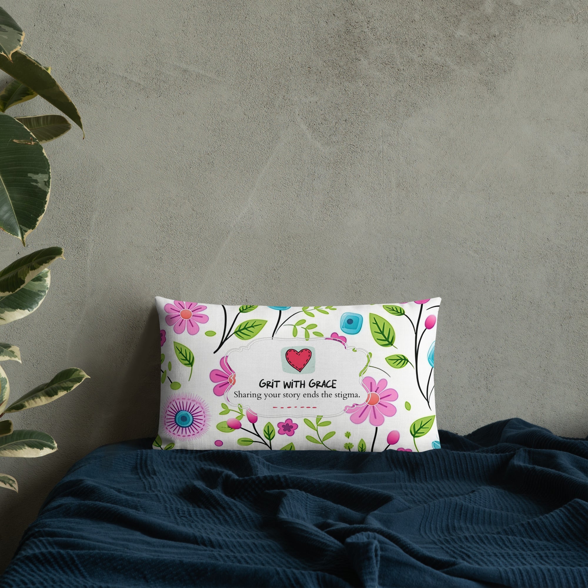Floral Lover's Botanical Throw Pillow