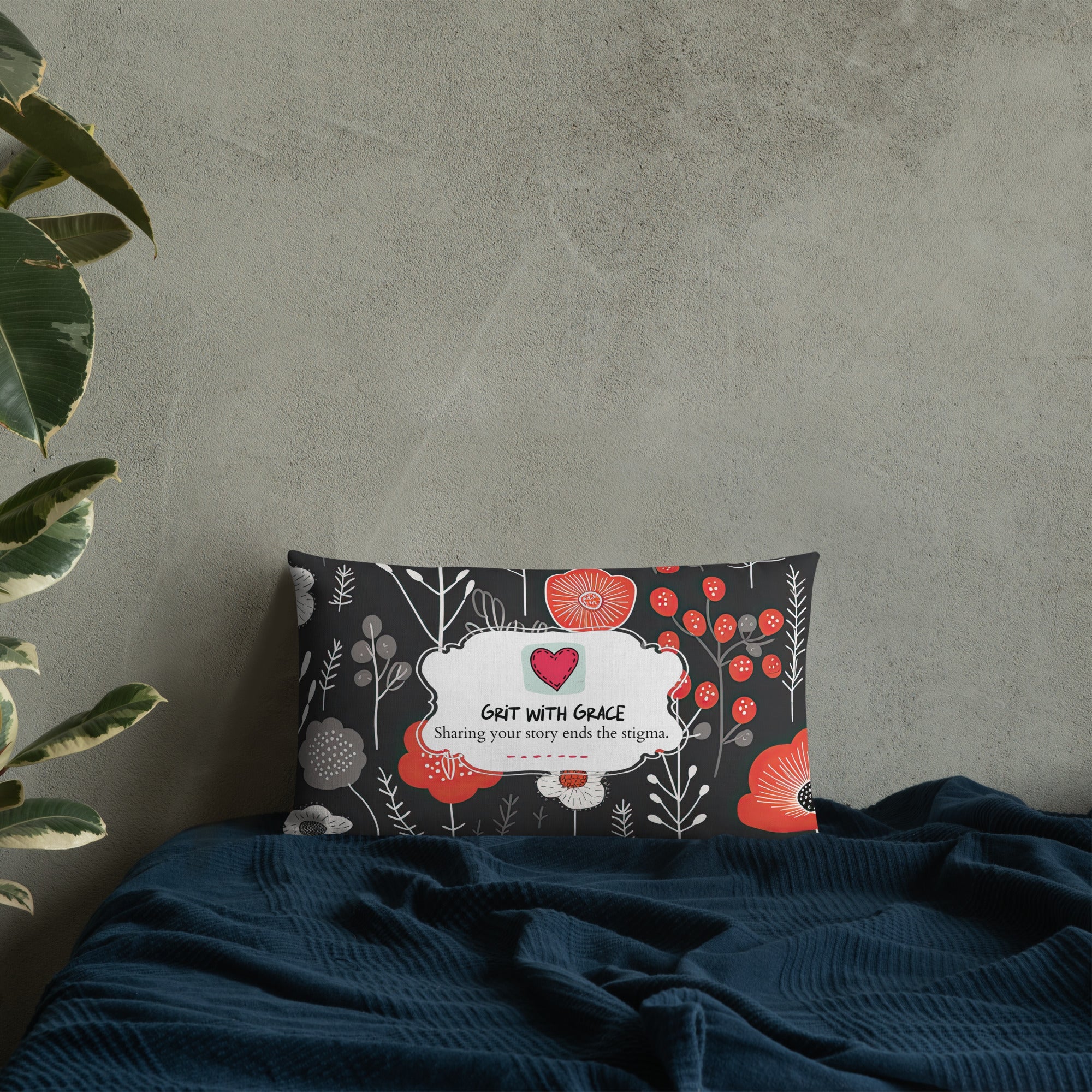 Floral Lover's Botanical Throw Pillow