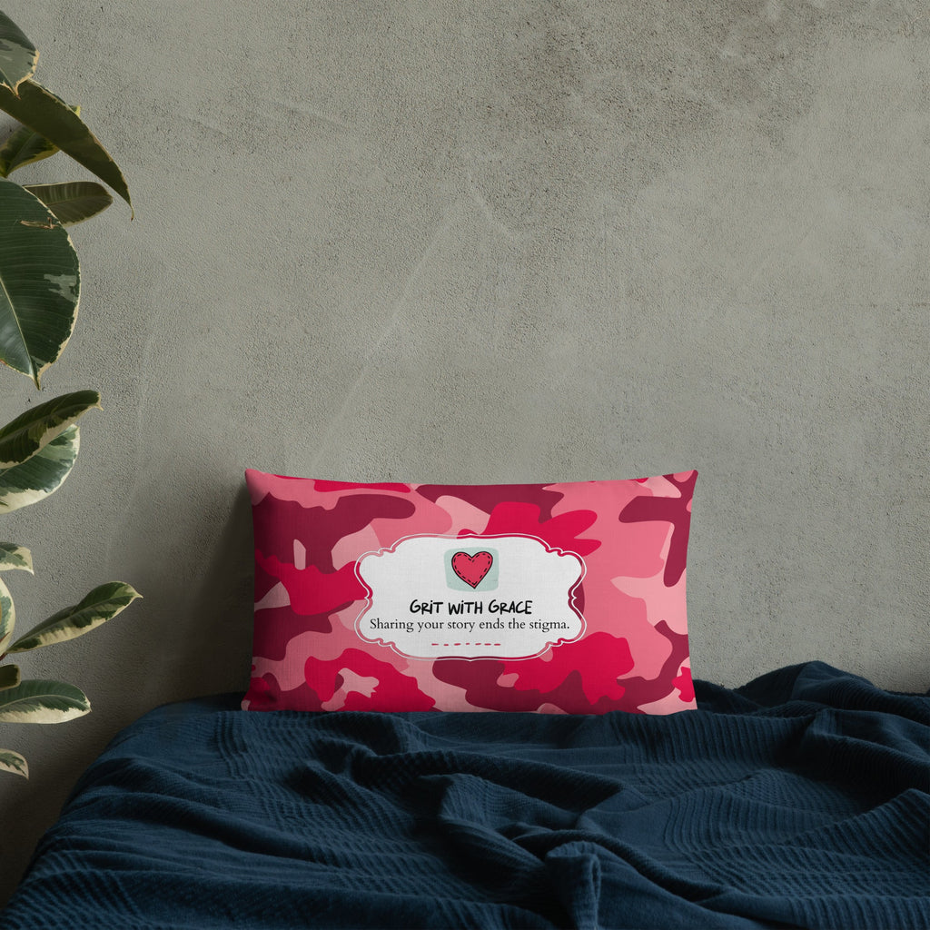 Army Enthusiast Camouflage Premium Throw Pillow