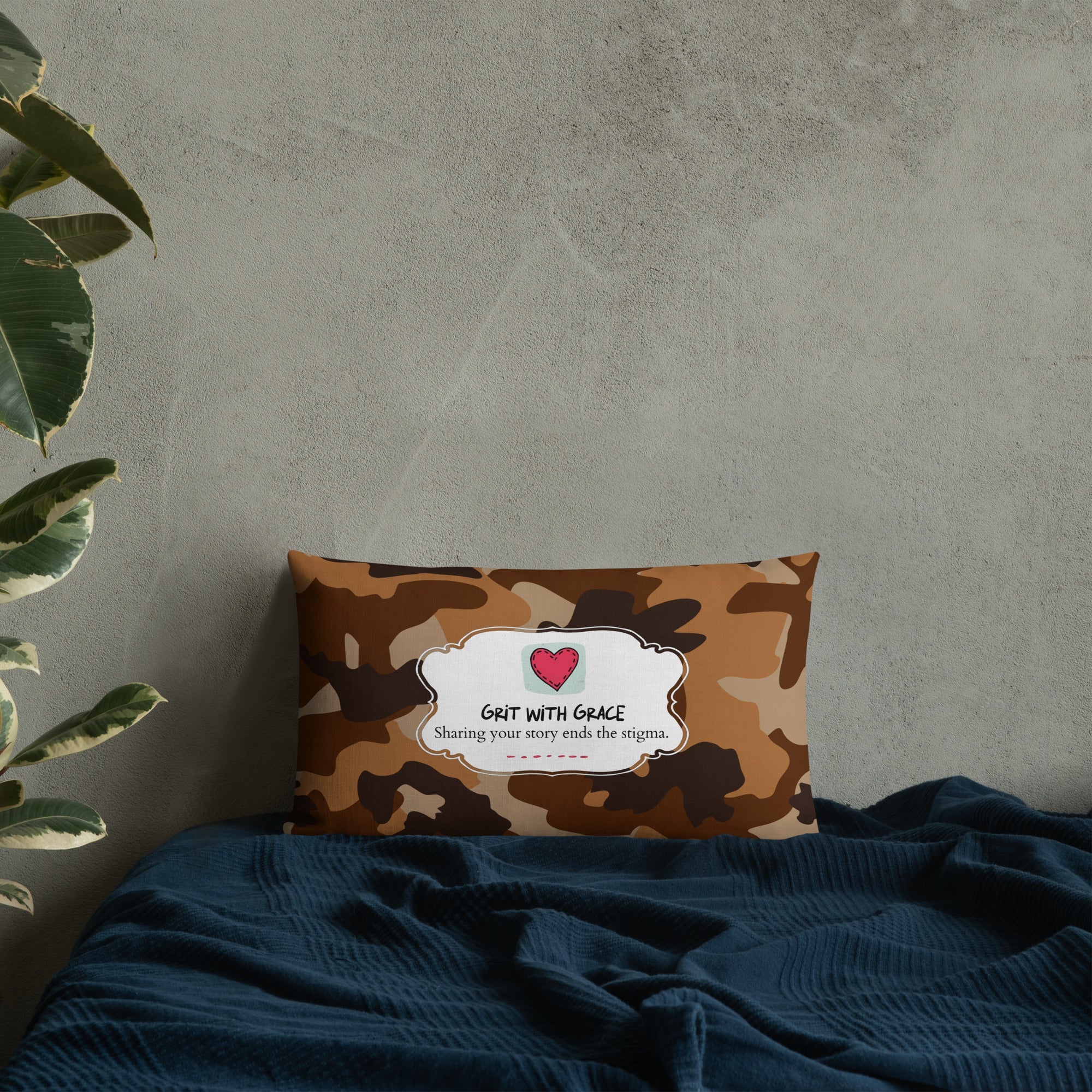 Army Enthusiast Camouflage Premium Throw Pillow