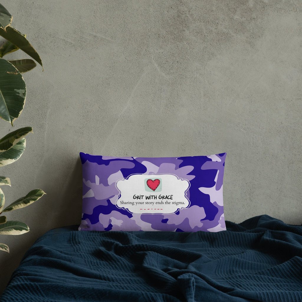 Army Enthusiast Camouflage Premium Throw Pillow