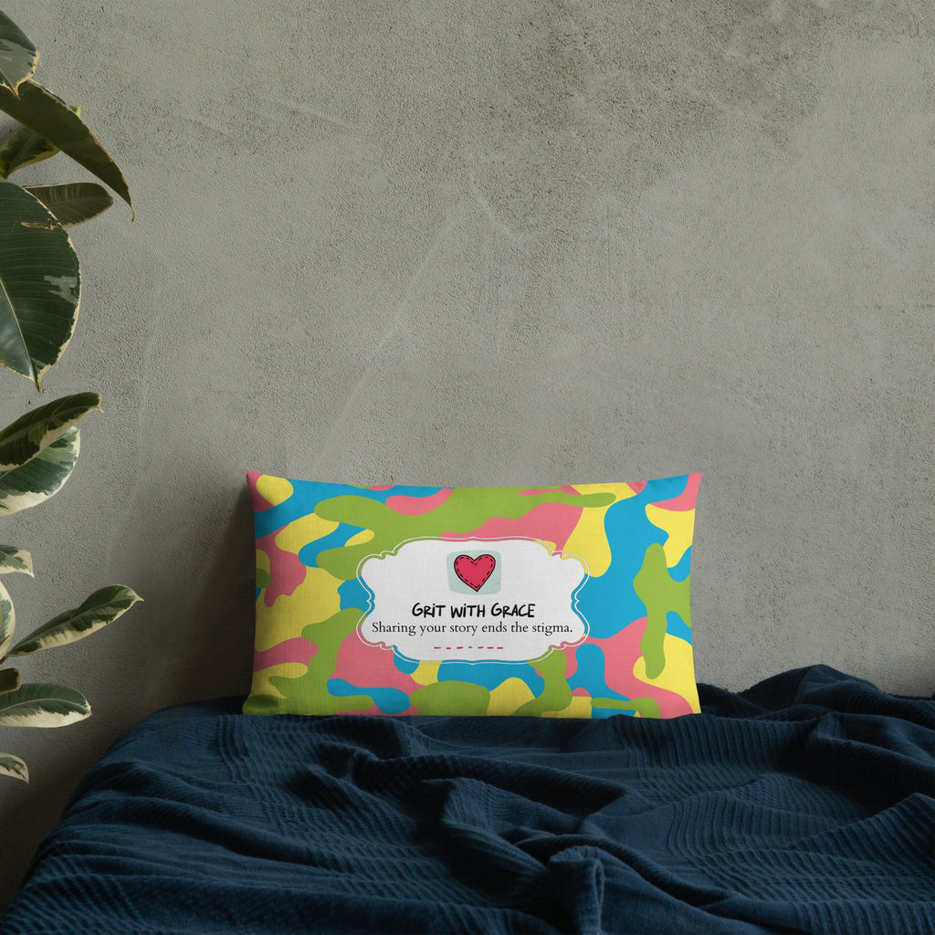 Army Enthusiast Camouflage Premium Throw Pillow