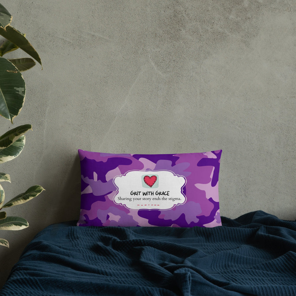 Army Enthusiast Camouflage Premium Throw Pillow