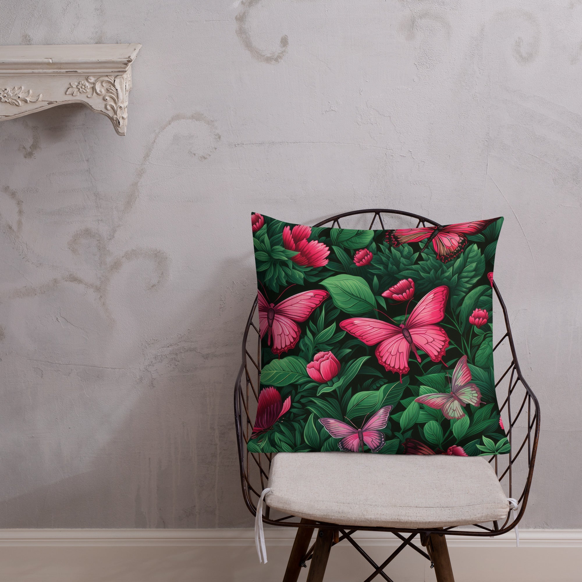 Butterfly Lover's Decorative Yet Comfortable Premium Pillow
