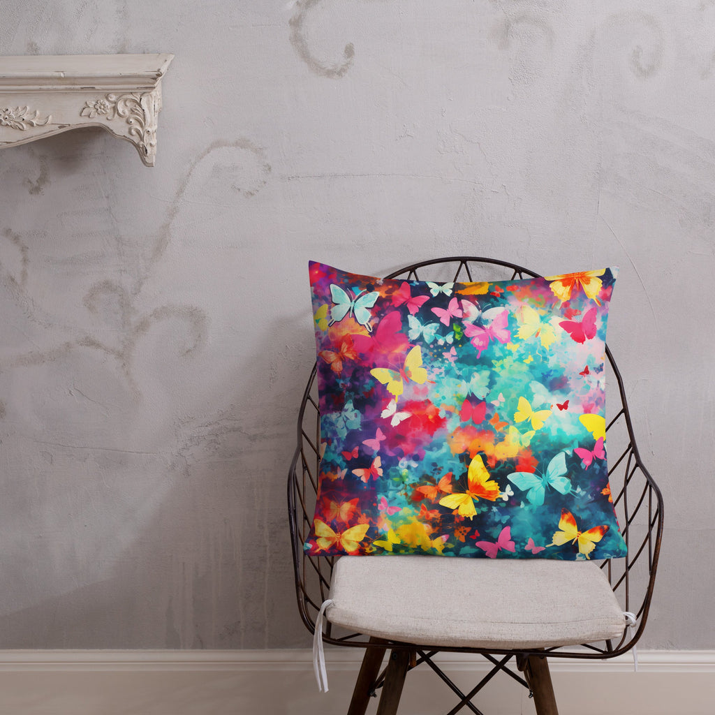 Butterfly Lover's Decorative Yet Comfortable Premium Pillow