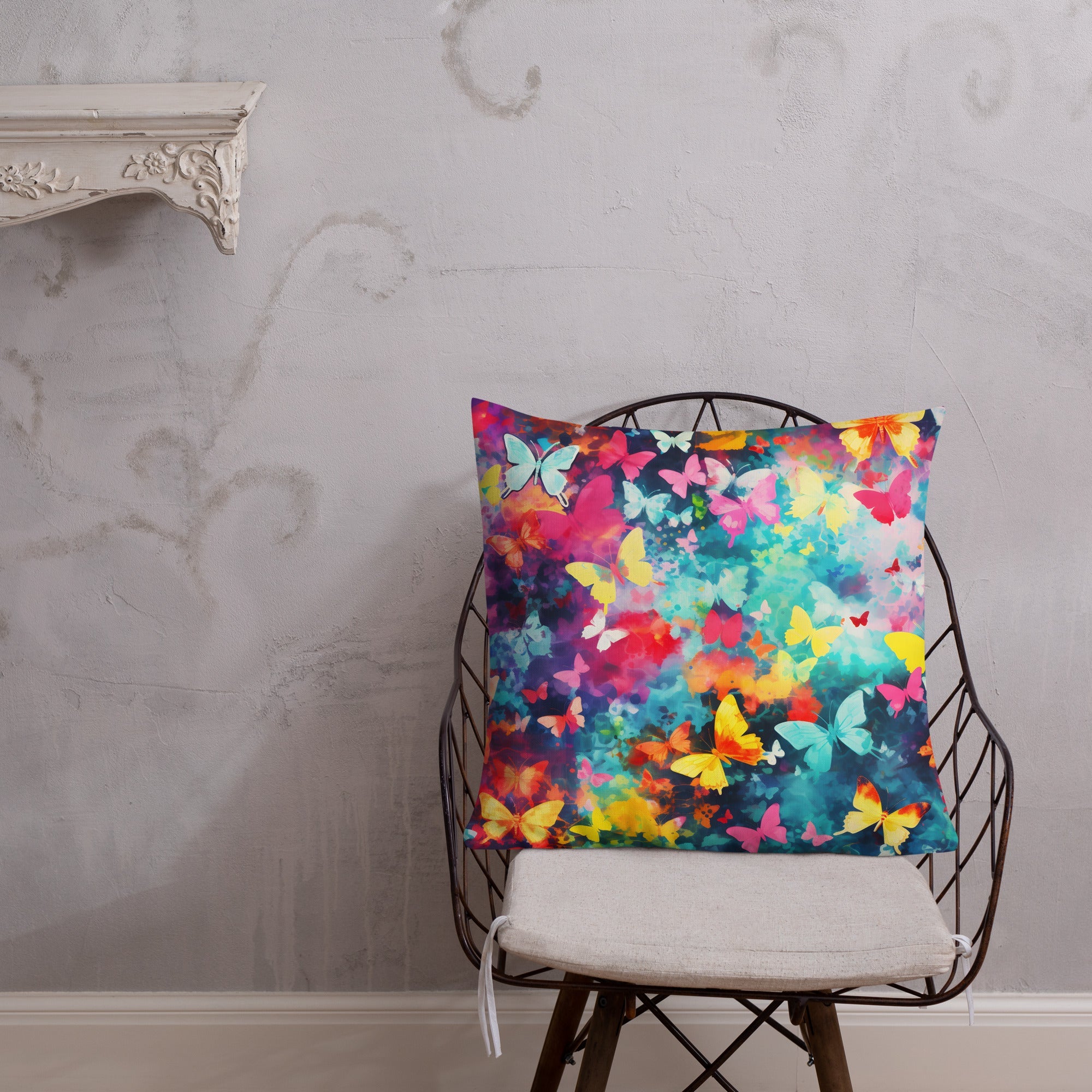 Butterfly Lover's Decorative Yet Comfortable Premium Pillow