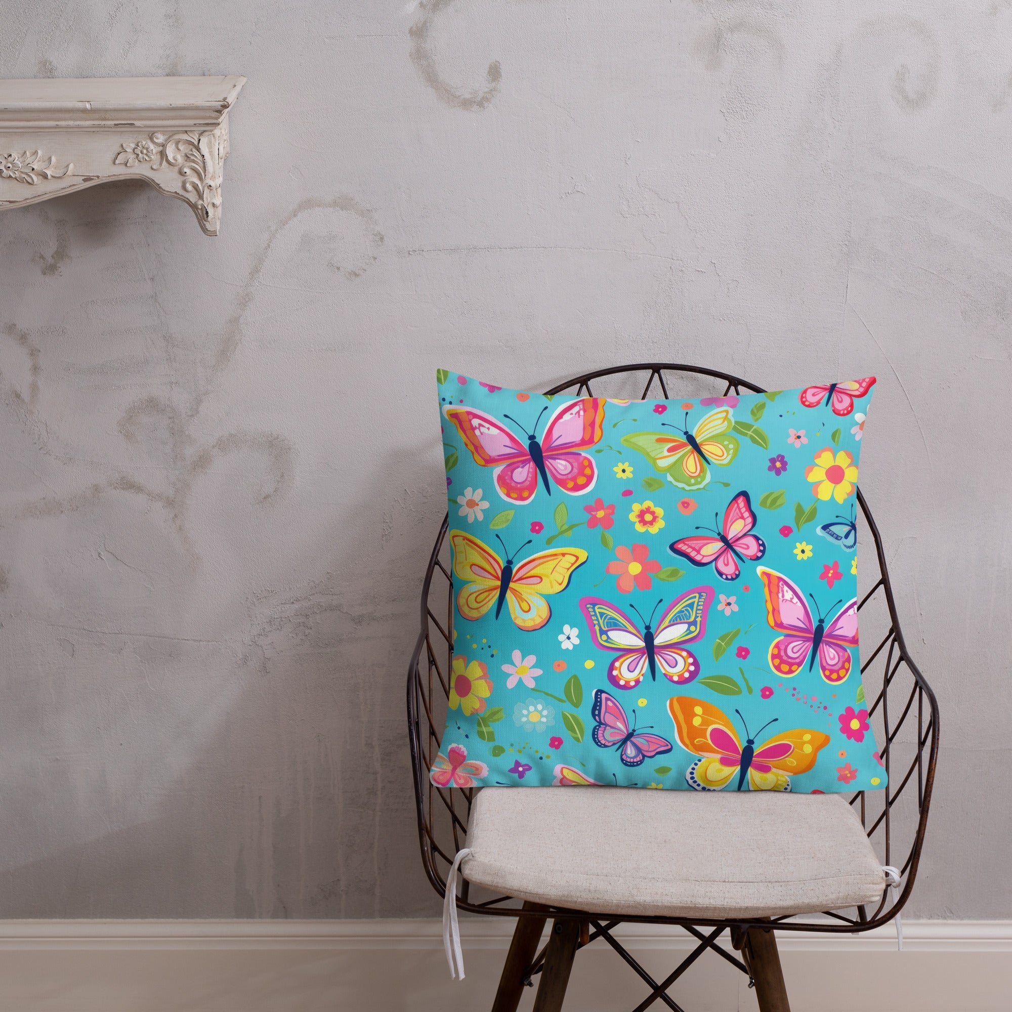 Butterfly Lover's Decorative Yet Comfortable Premium Pillow