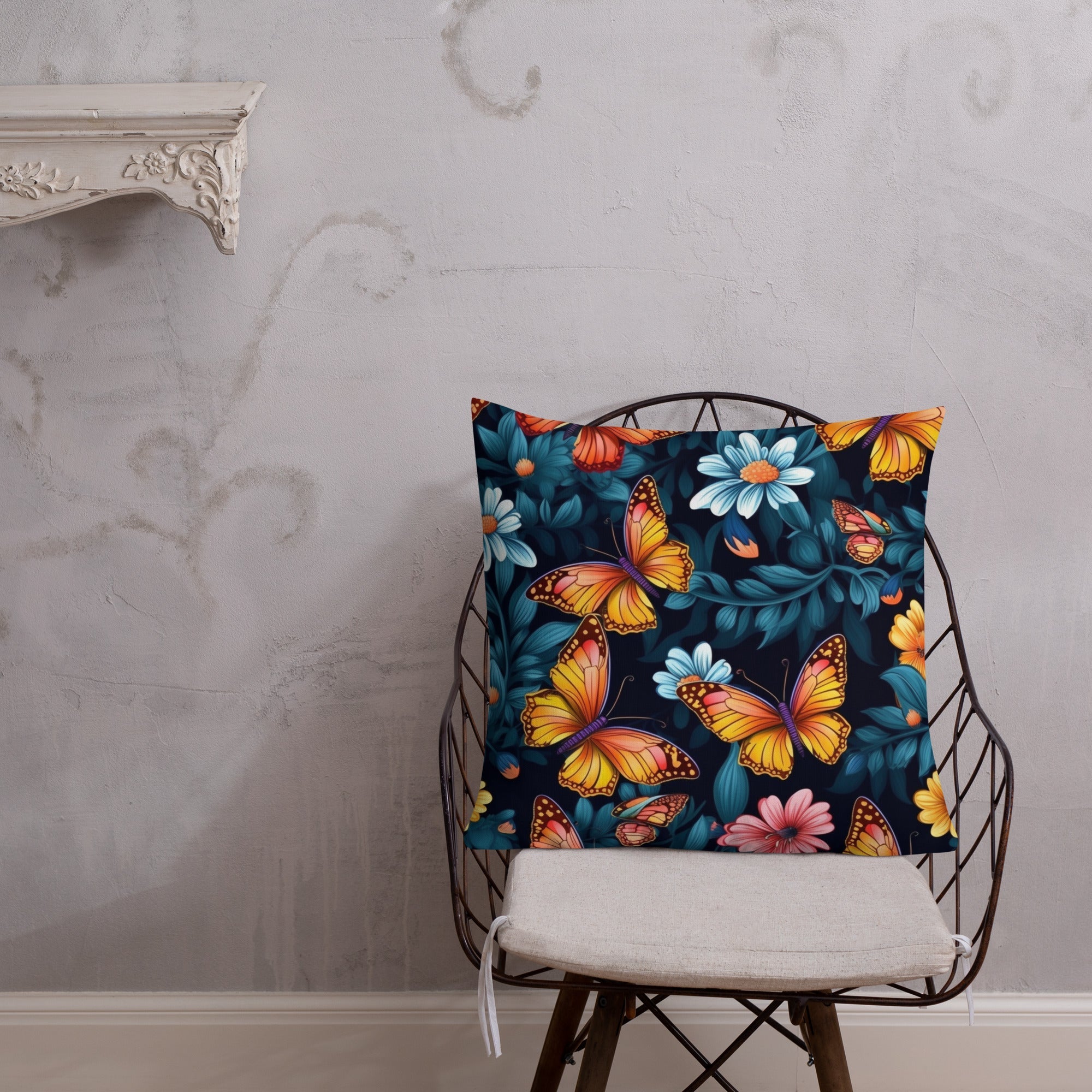 Butterfly Lover's Decorative Yet Comfortable Premium Pillow