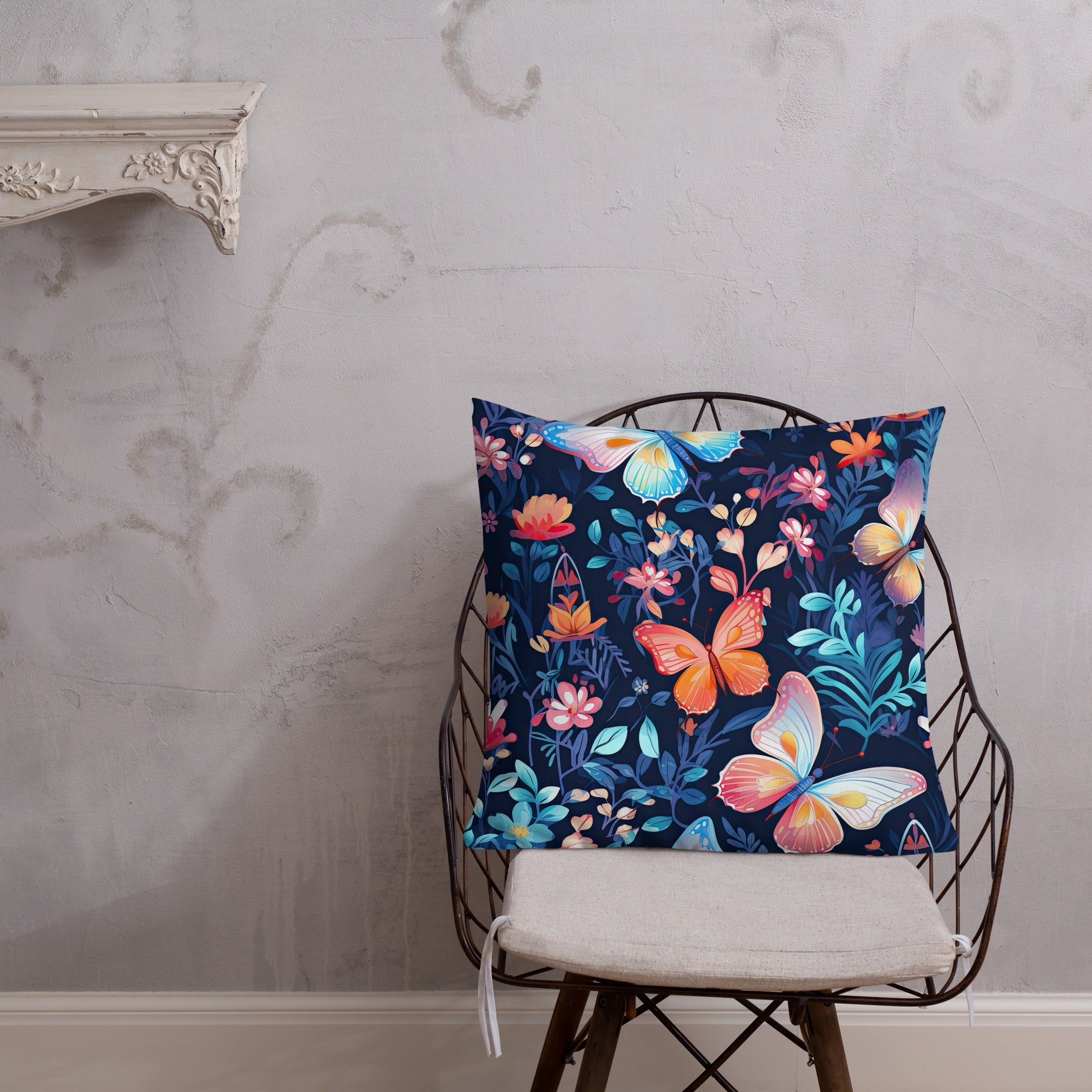 Butterfly Lover's Decorative Yet Comfortable Premium Pillow