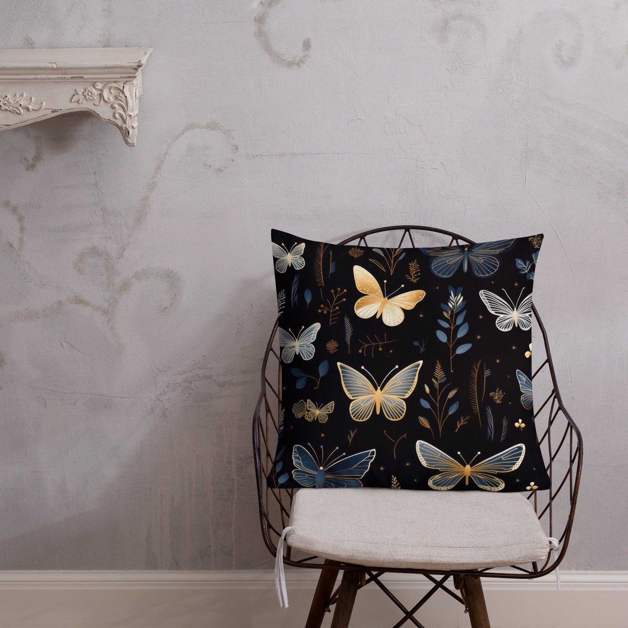 Butterfly Lover's Decorative Yet Comfortable Premium Pillow