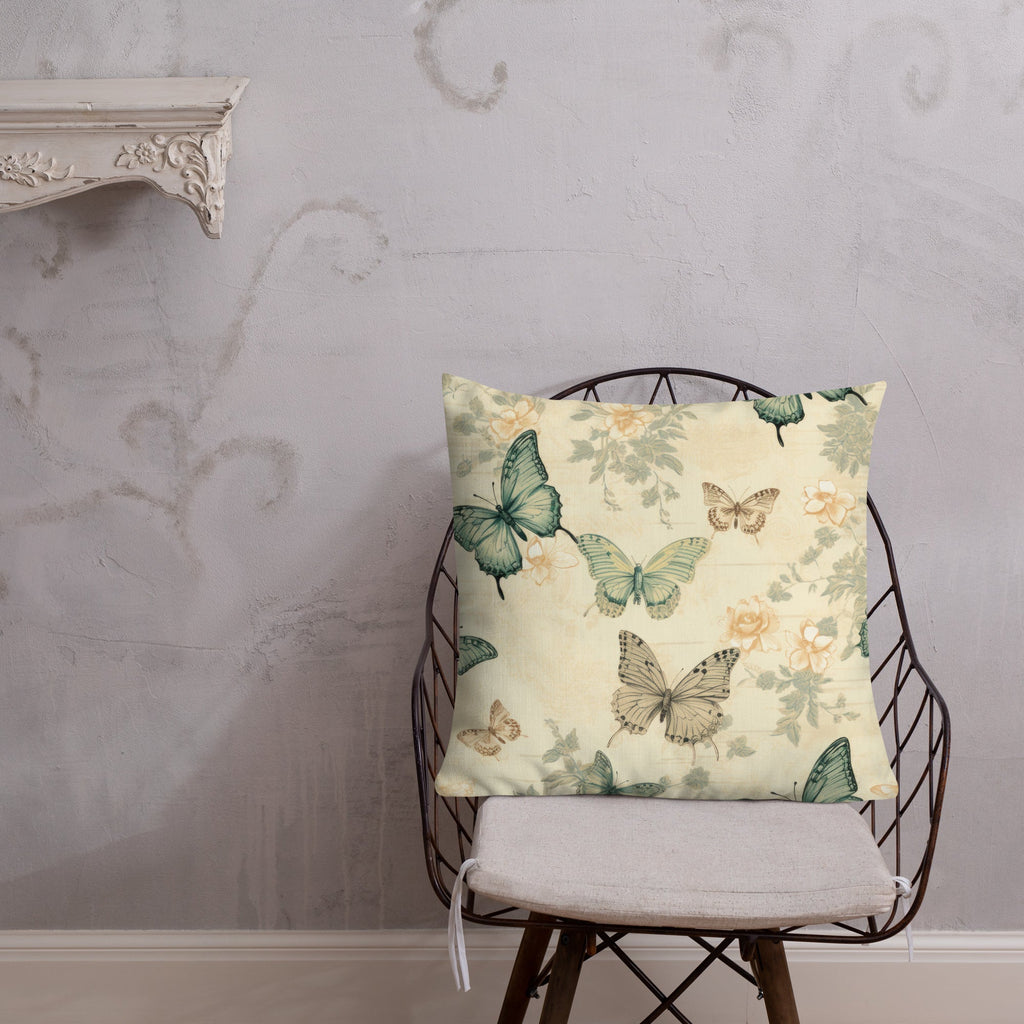 Butterfly Lover's Decorative Yet Comfortable Premium Pillow
