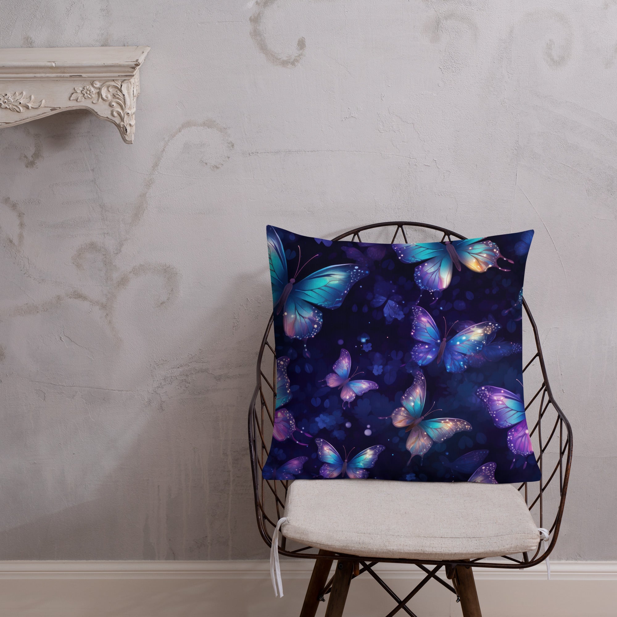 Butterfly Lover's Decorative Yet Comfortable Premium Pillow