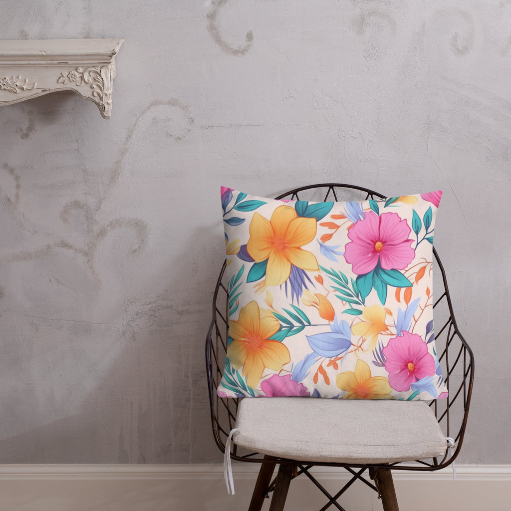 Floral Lover's Botanical Throw Pillow
