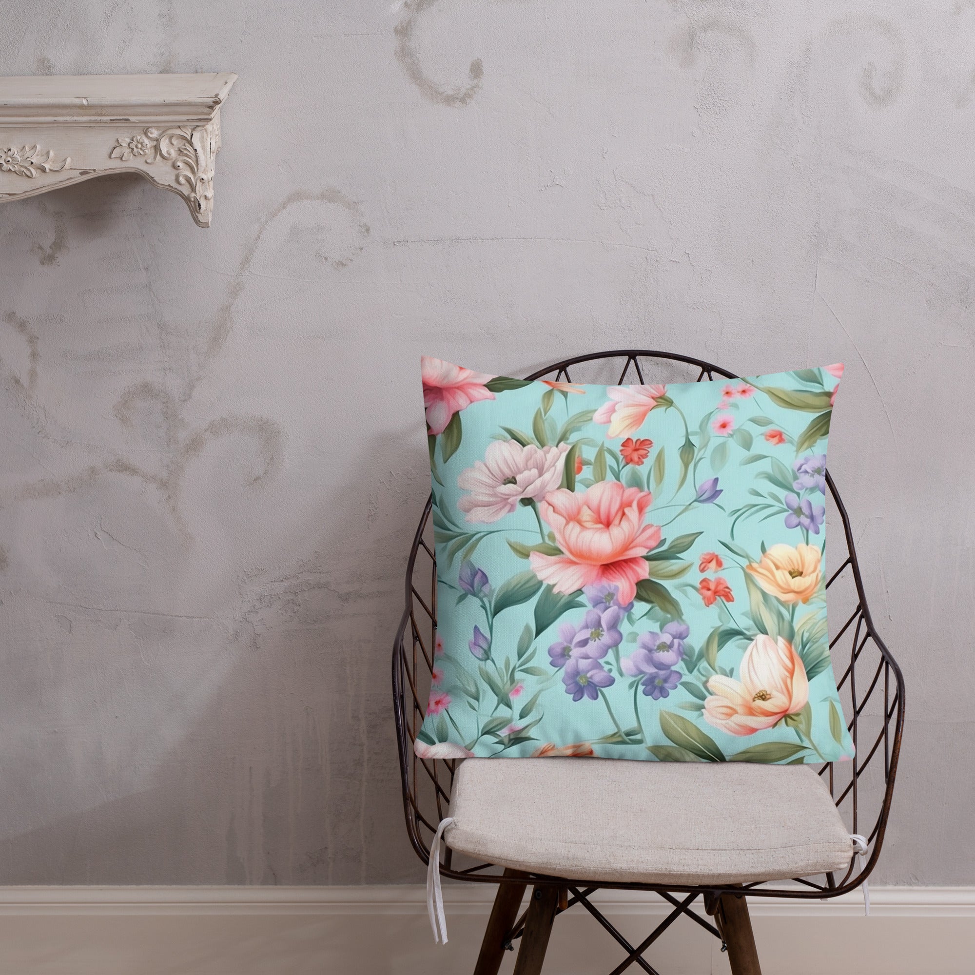 Floral Lover's Botanical Throw Pillow