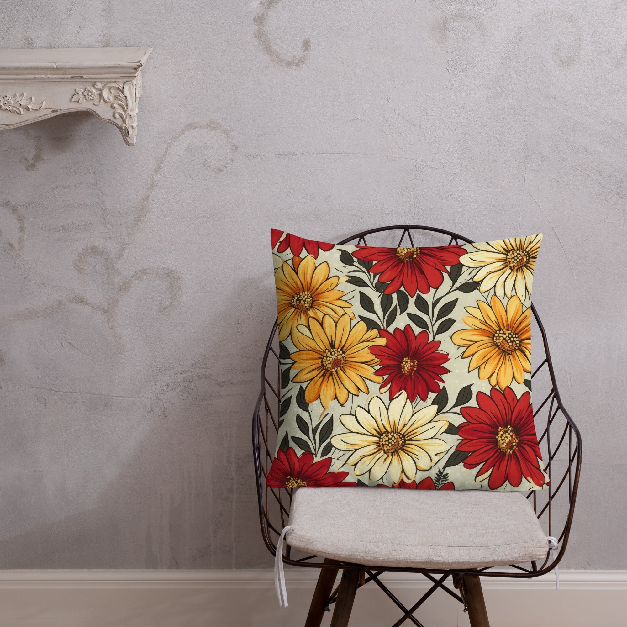 Floral Lover's Botanical Throw Pillow