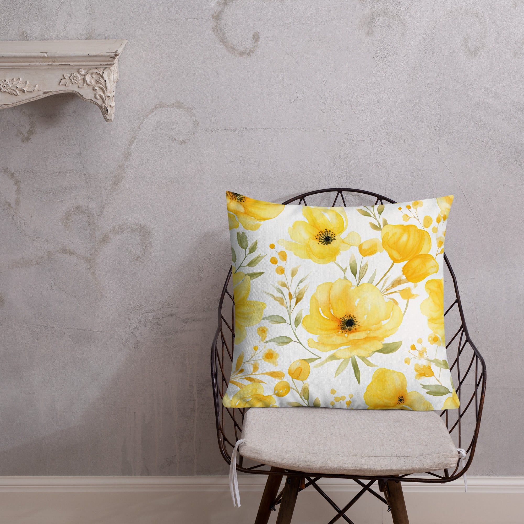 Floral Lover's Botanical Throw Pillow