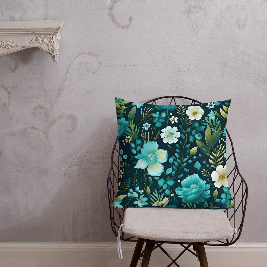 Floral Lover's Botanical Throw Pillow