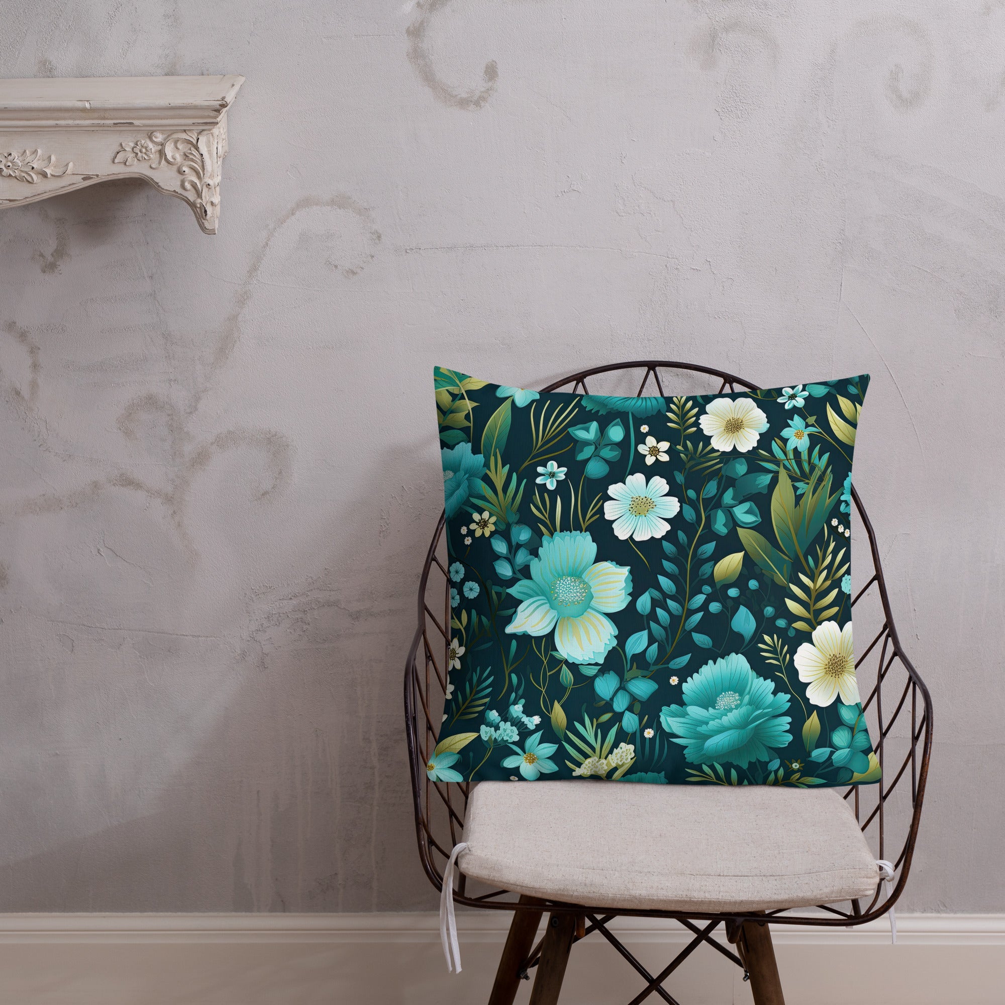 Floral Lover's Botanical Throw Pillow
