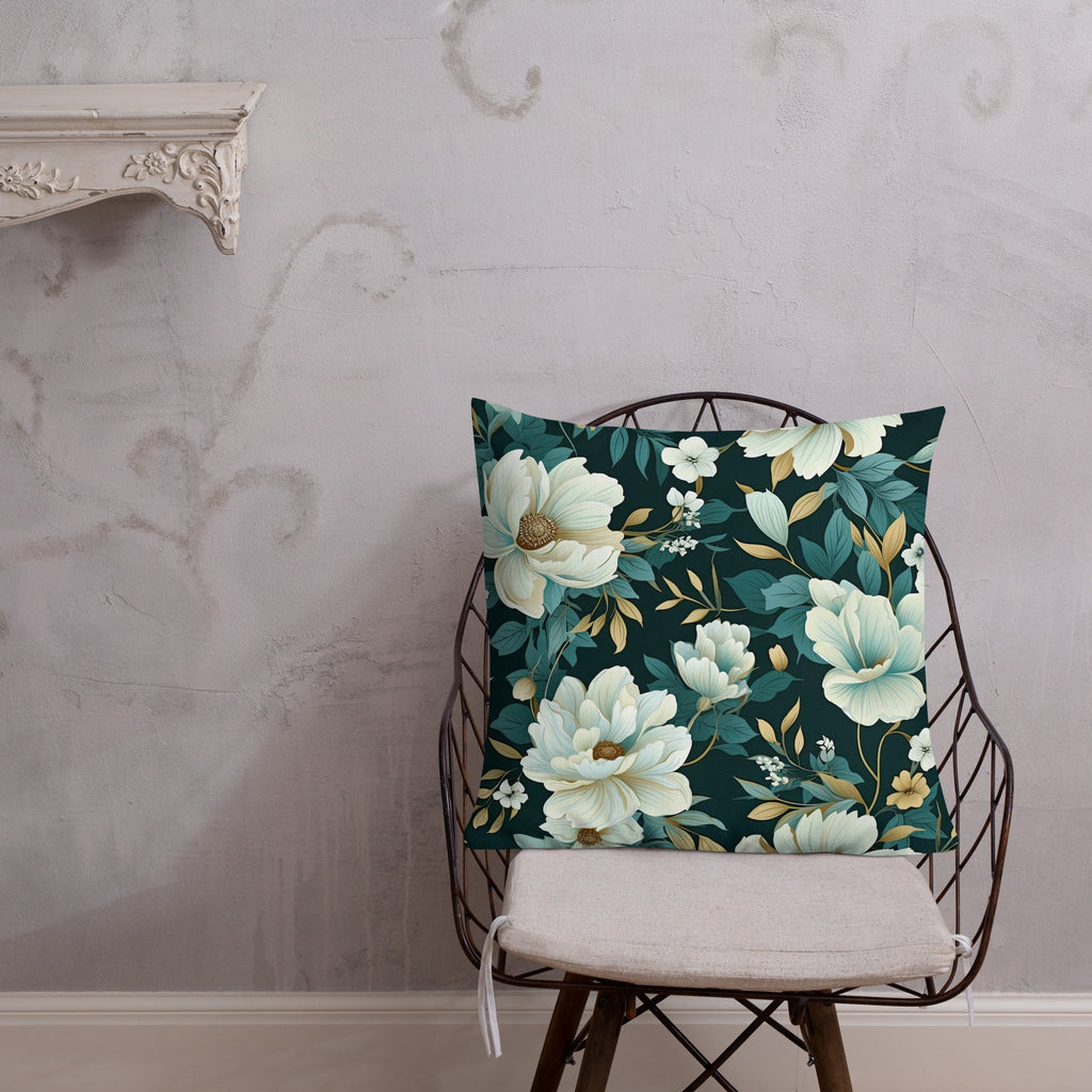 Floral Lover's Botanical Throw Pillow