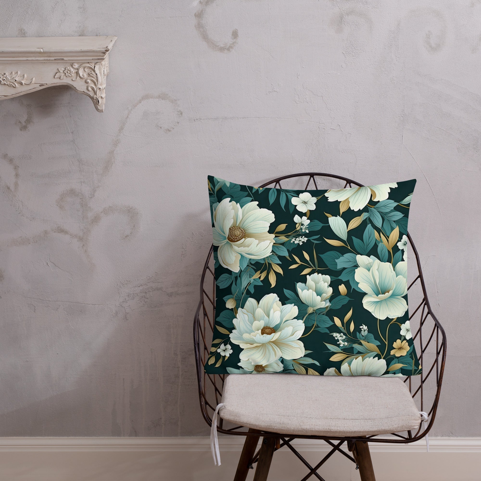 Floral Lover's Botanical Throw Pillow