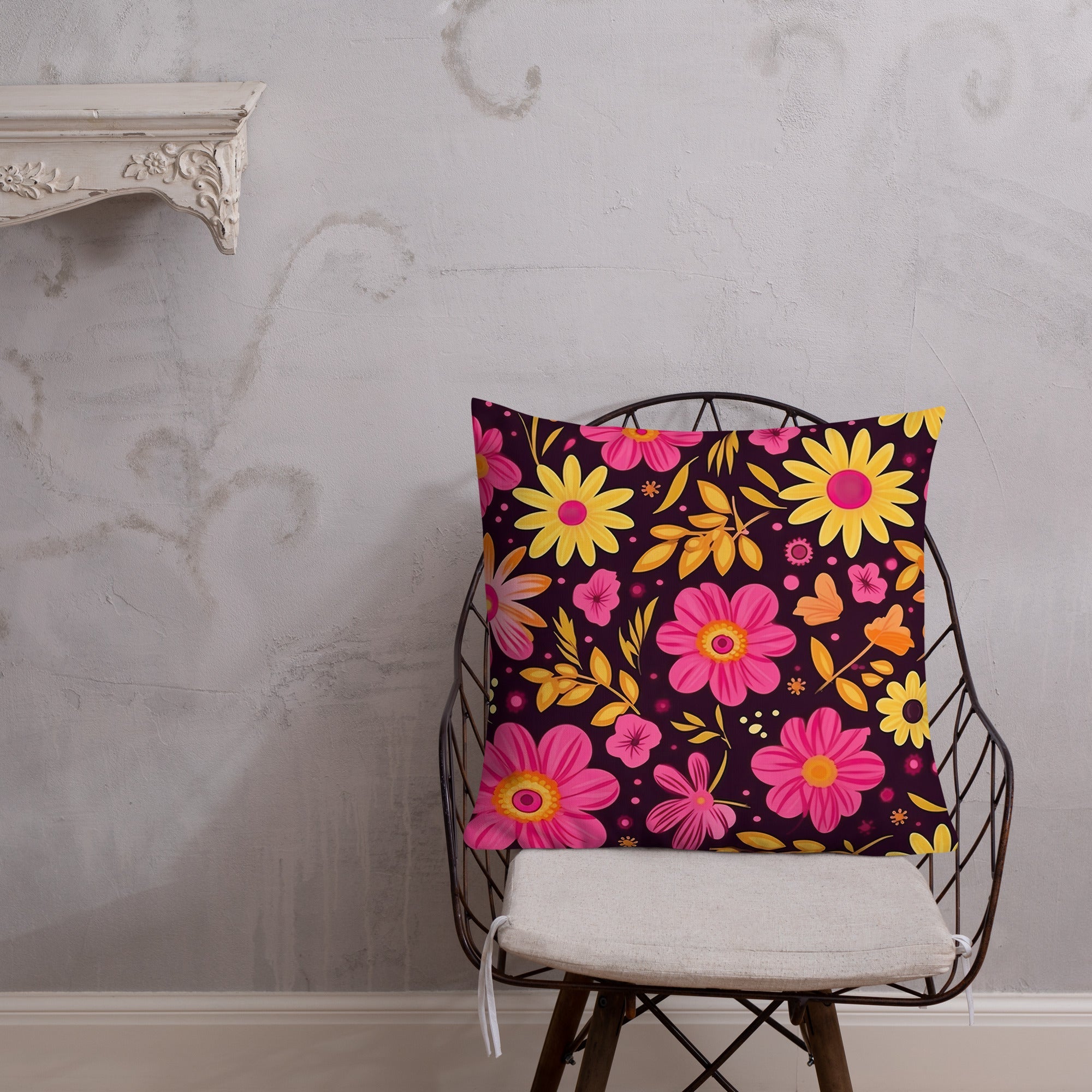 Floral Lover's Botanical Throw Pillow