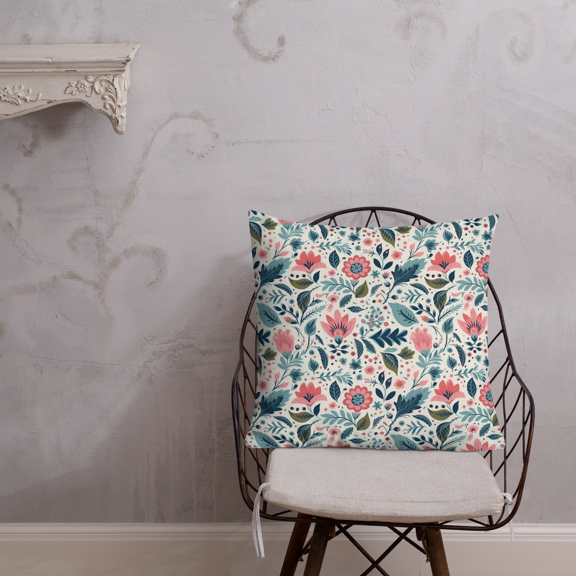 Floral Lover's Botanical Throw Pillow
