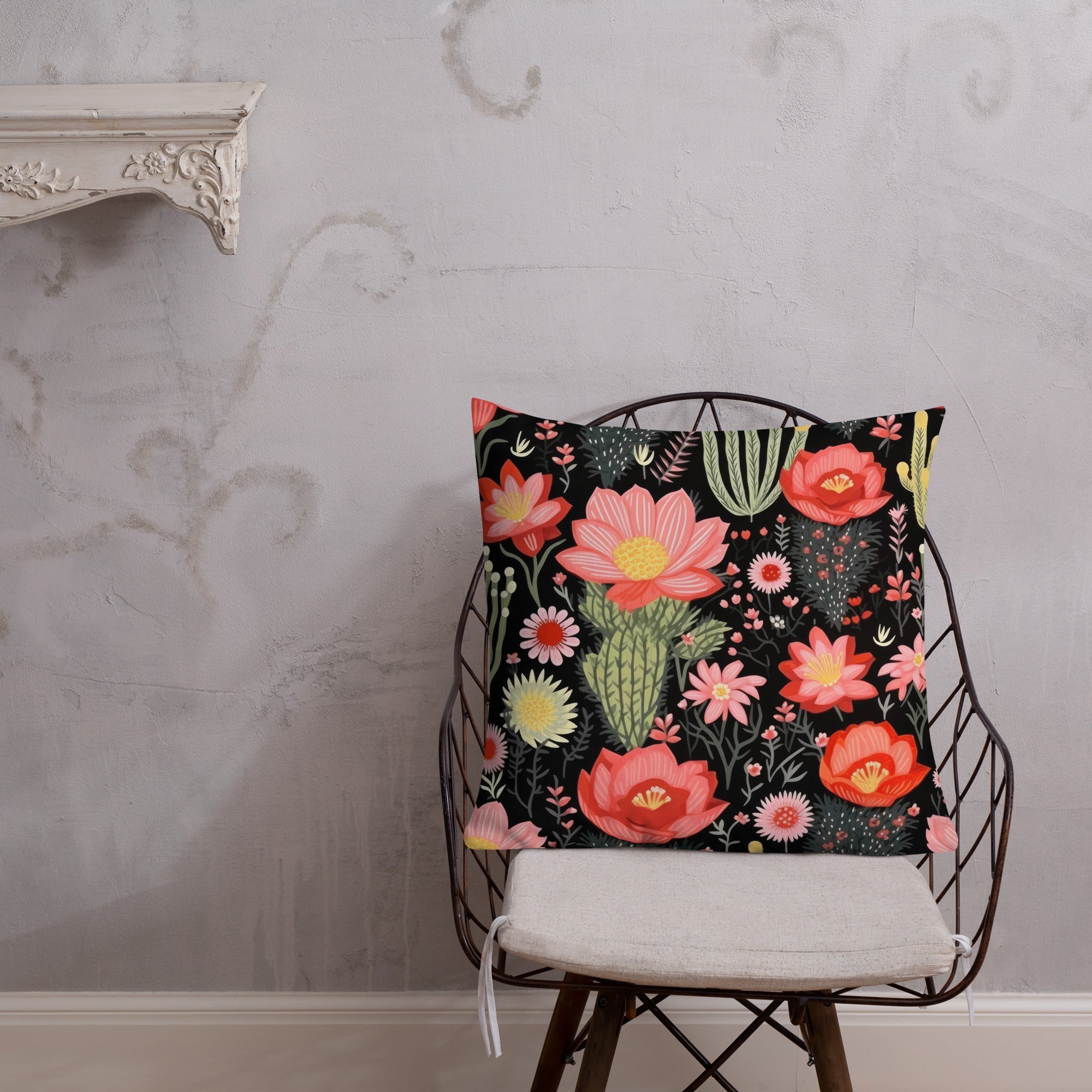 Floral Lover's Botanical Throw Pillow