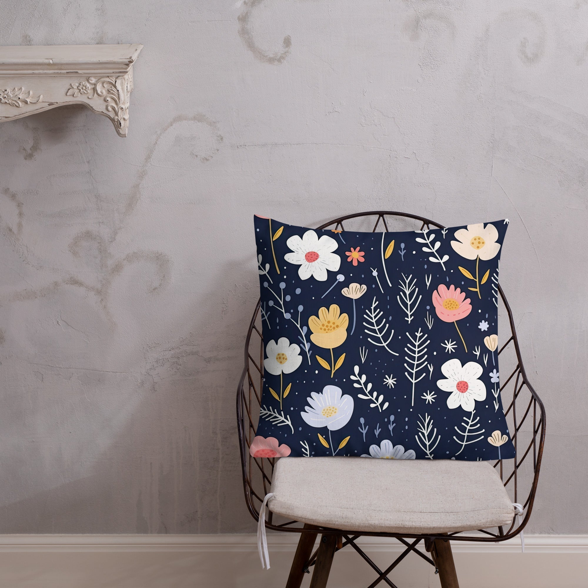 Floral Lover's Botanical Throw Pillow