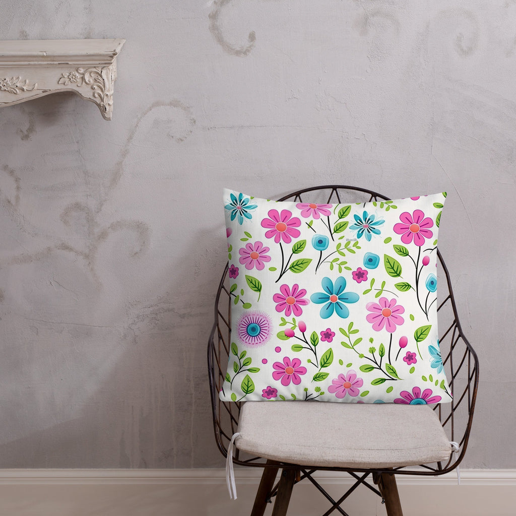 Floral Lover's Botanical Throw Pillow