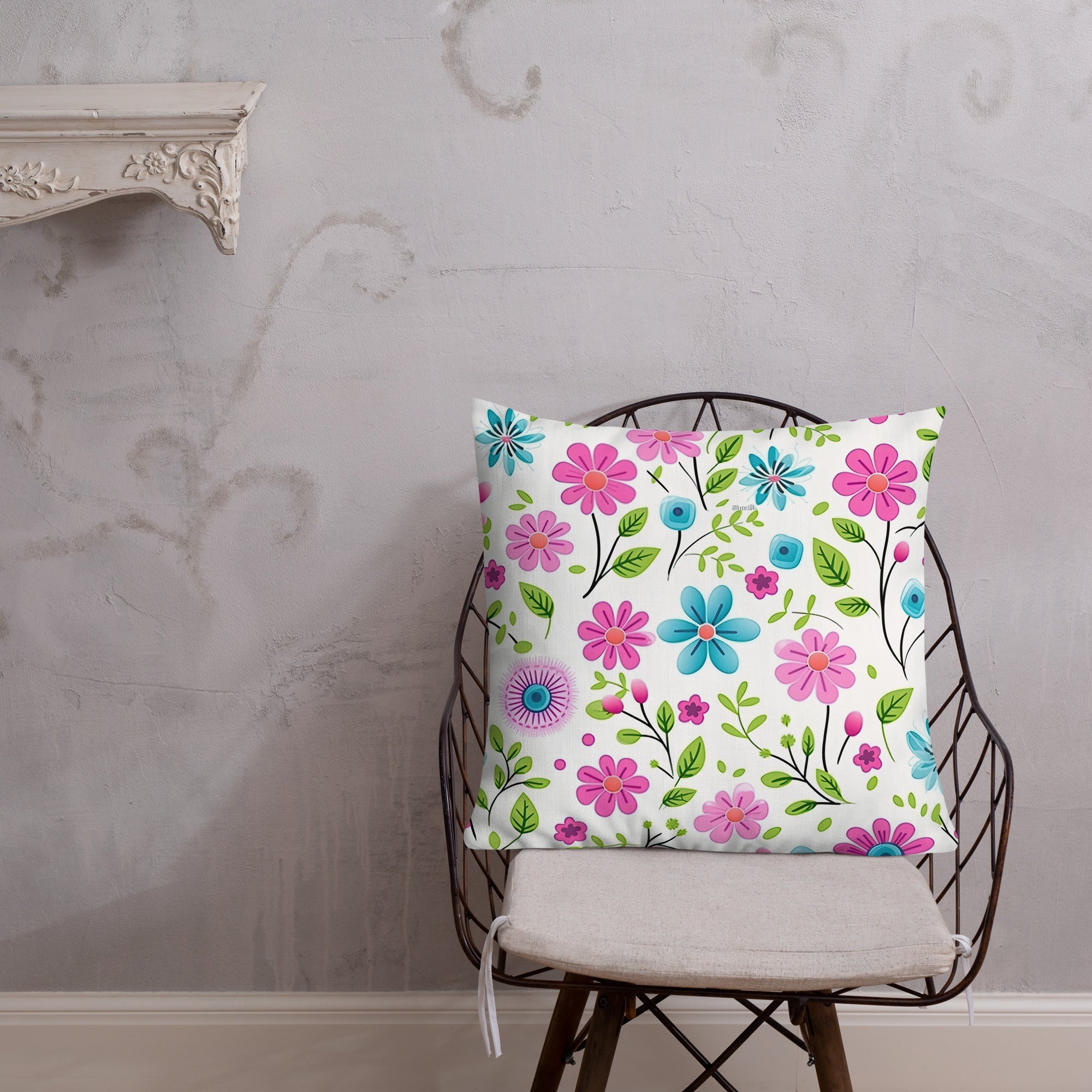 Floral Lover's Botanical Throw Pillow