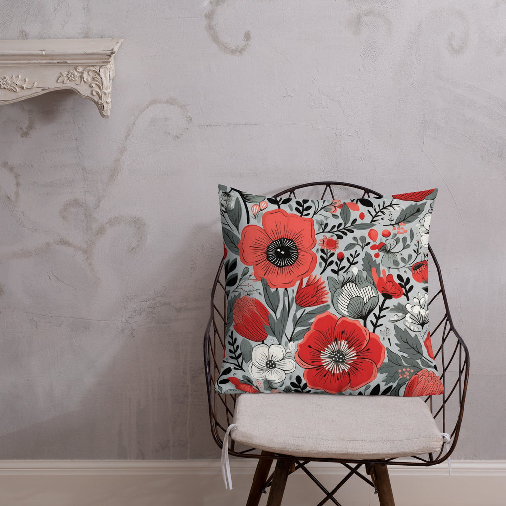 Floral Lover's Botanical Throw Pillow