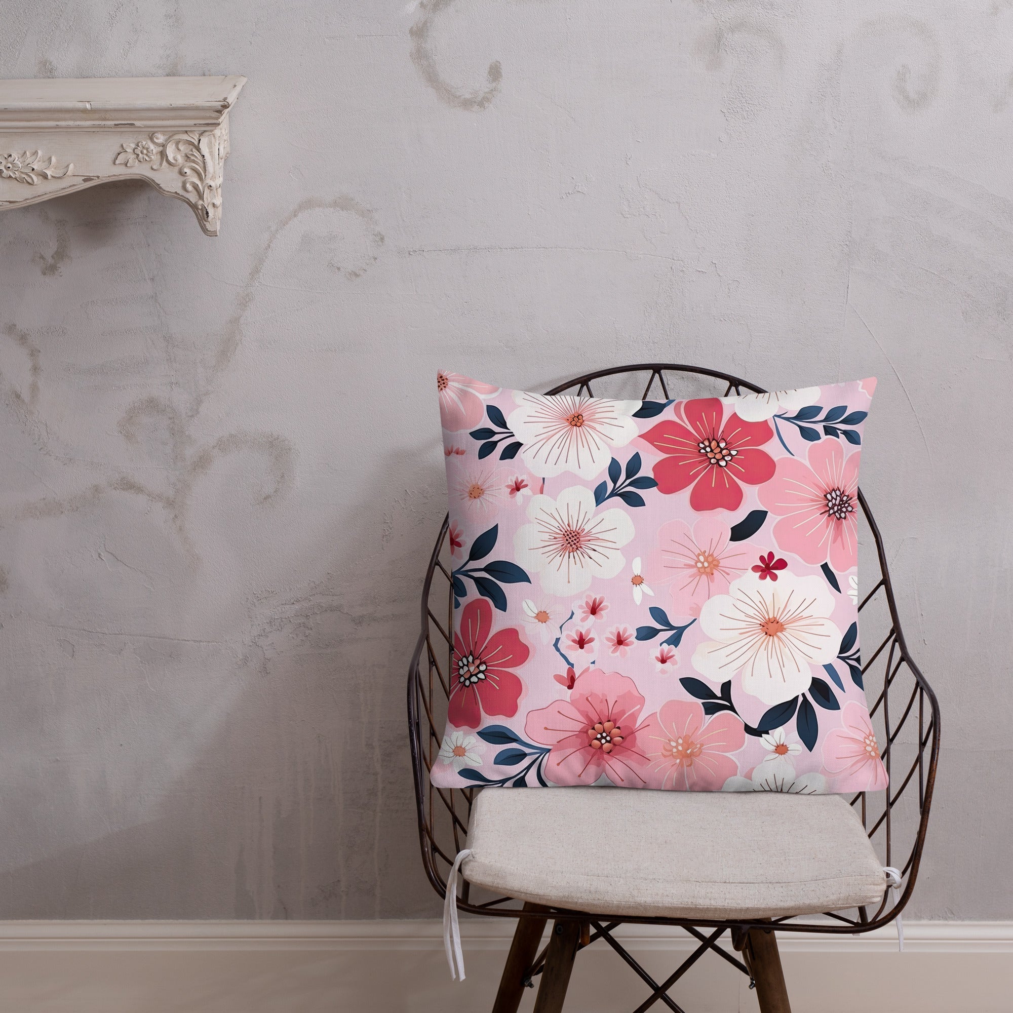 Floral Lover's Botanical Throw Pillow