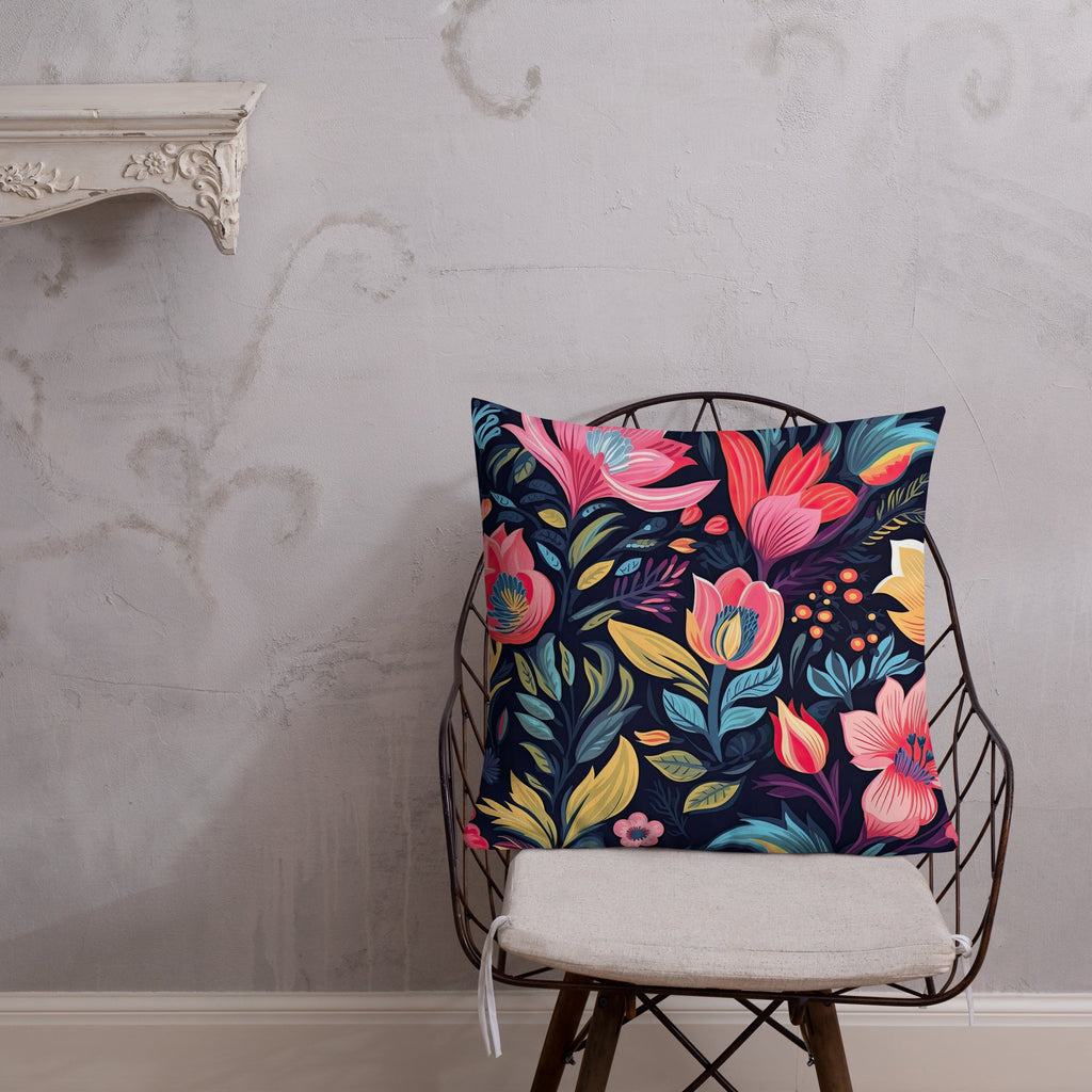 Floral Lover's Botanical Throw Pillow