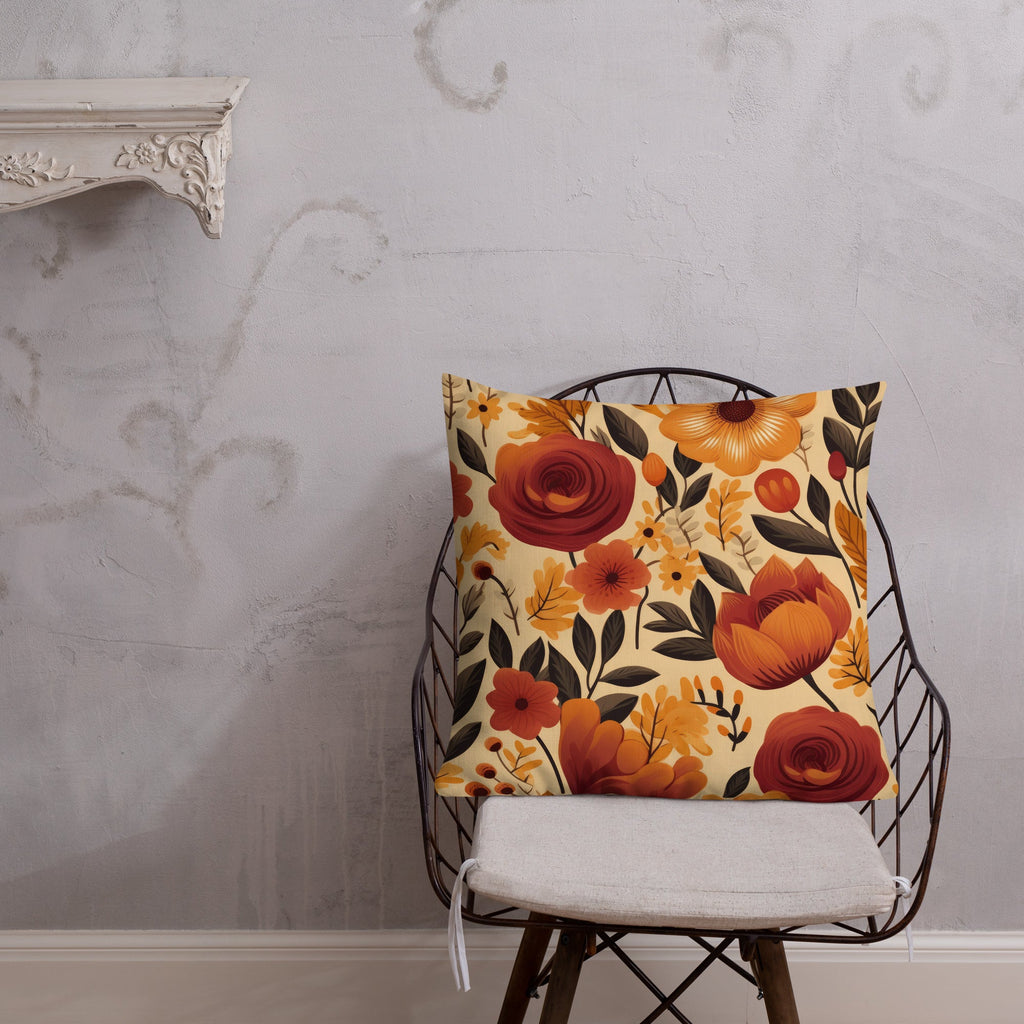 Floral Lover's Botanical Throw Pillow