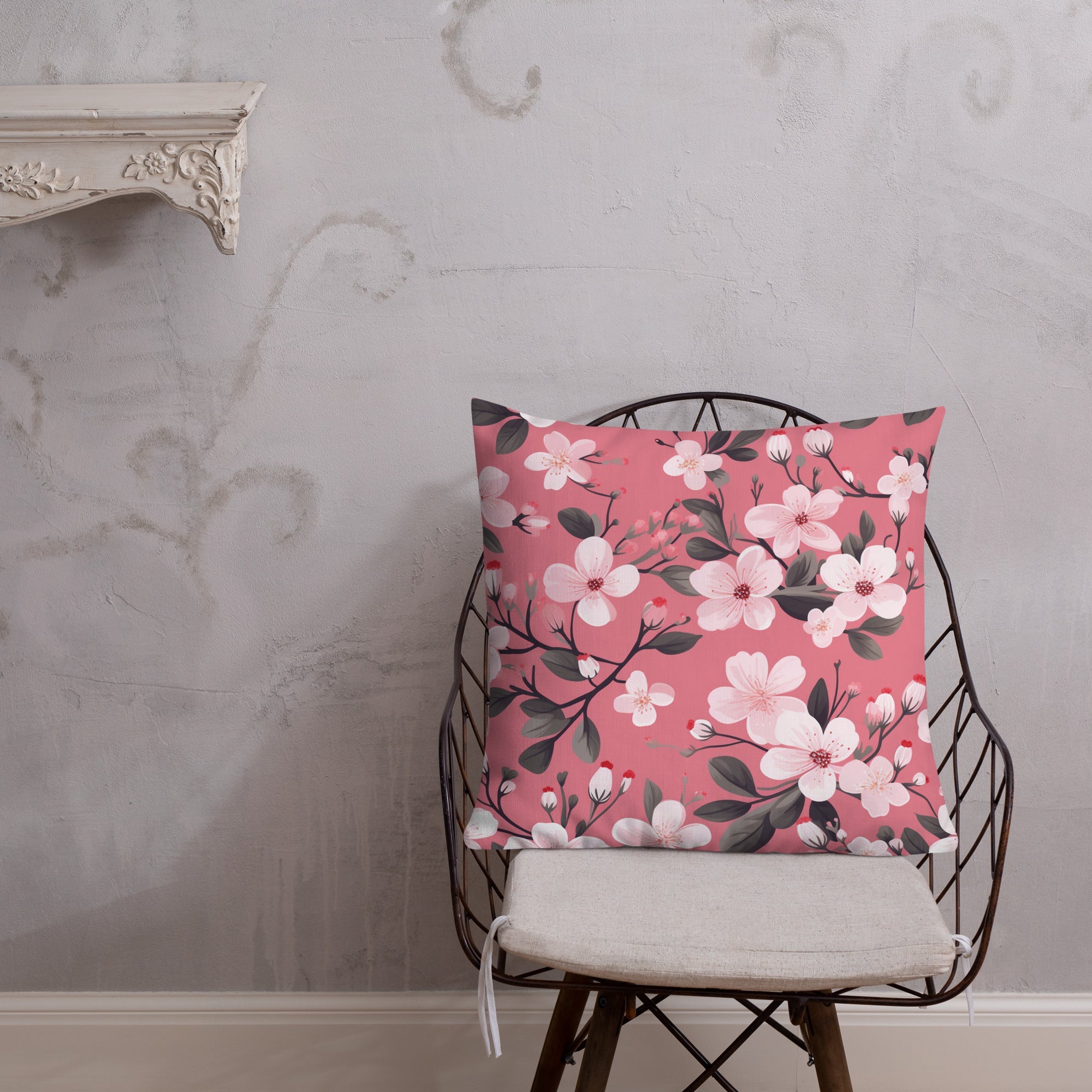 Floral Lover's Botanical Throw Pillow