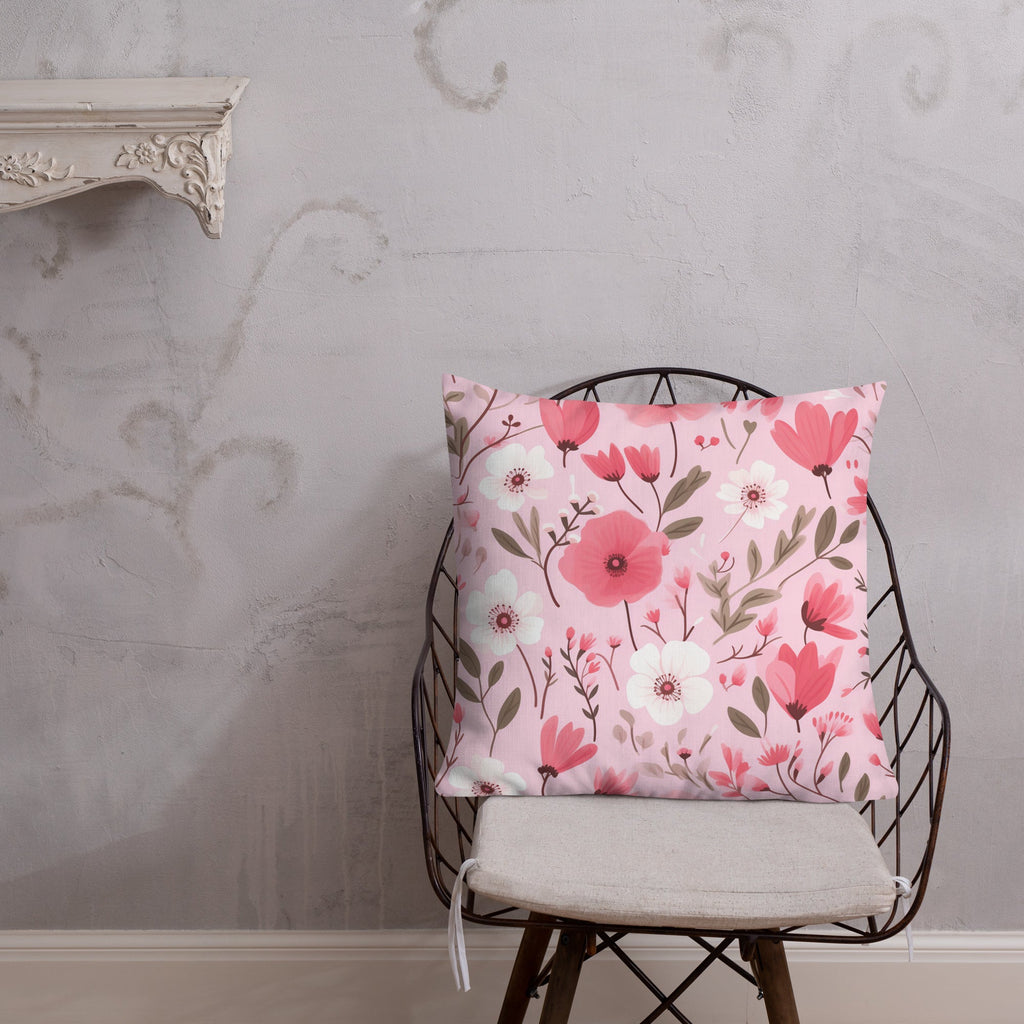 Floral Lover's Botanical Throw Pillow