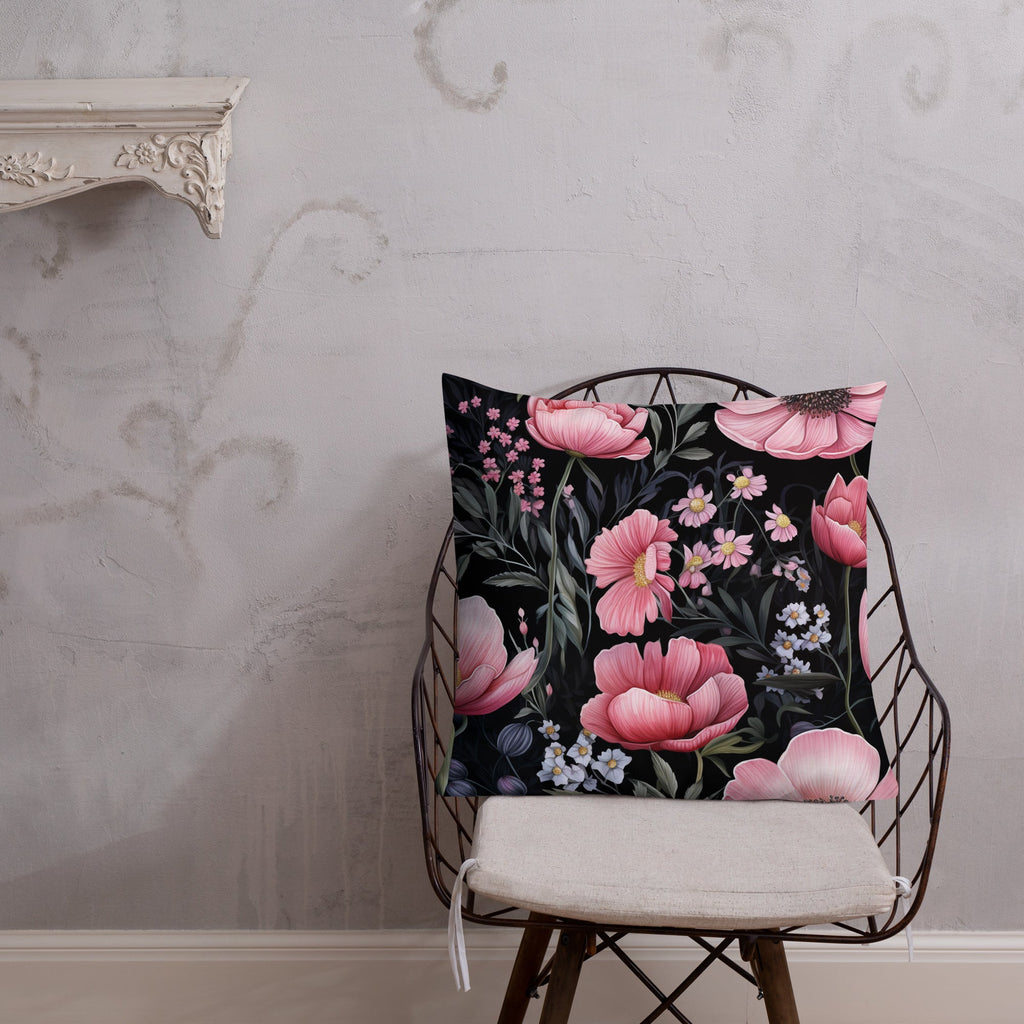 Floral Lover's Botanical Throw Pillow