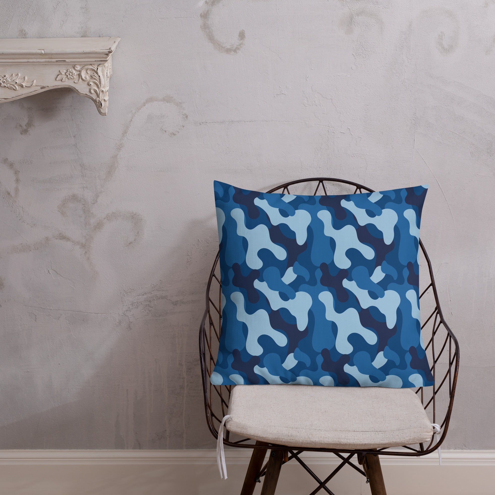 Army Enthusiast Camouflage Premium Throw Pillow
