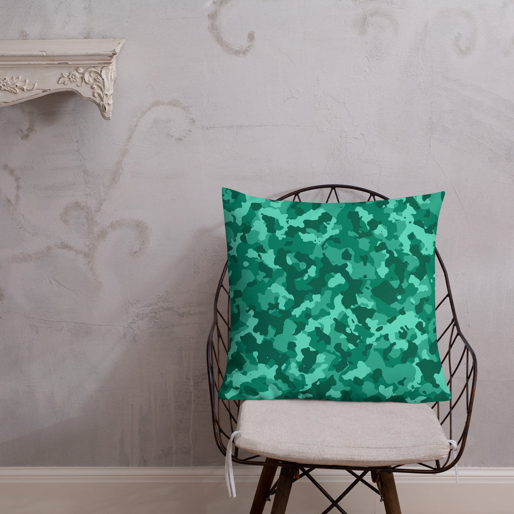 Army Enthusiast Camouflage Premium Throw Pillow