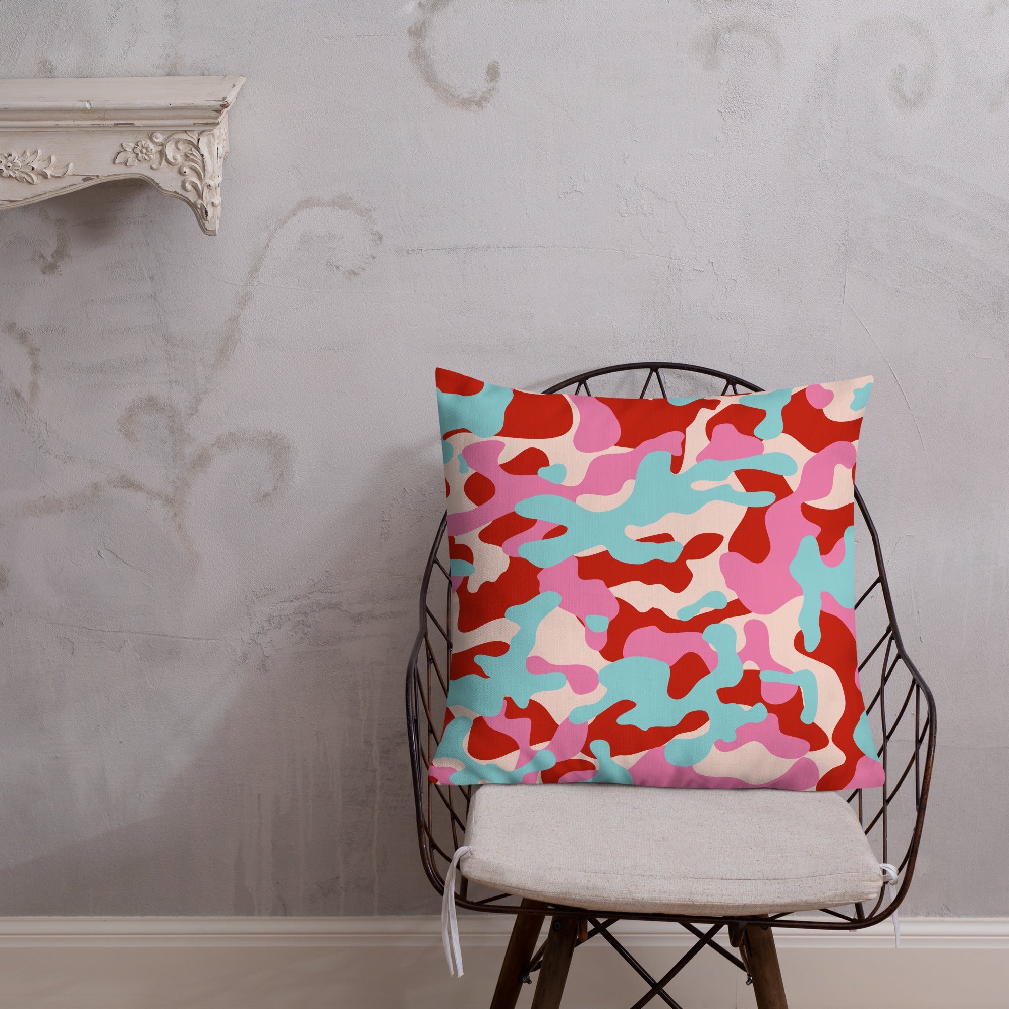 Army Enthusiast Camouflage Premium Throw Pillow