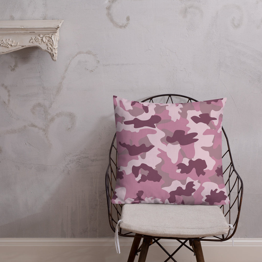Army Enthusiast Camouflage Premium Throw Pillow