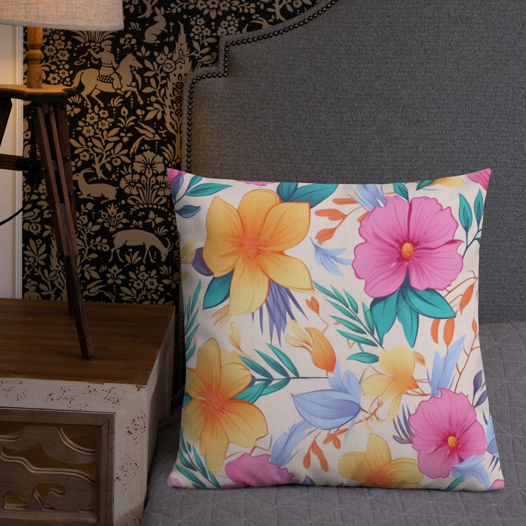 Floral Lover's Botanical Throw Pillow