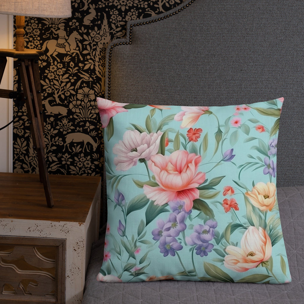 Floral Lover's Botanical Throw Pillow