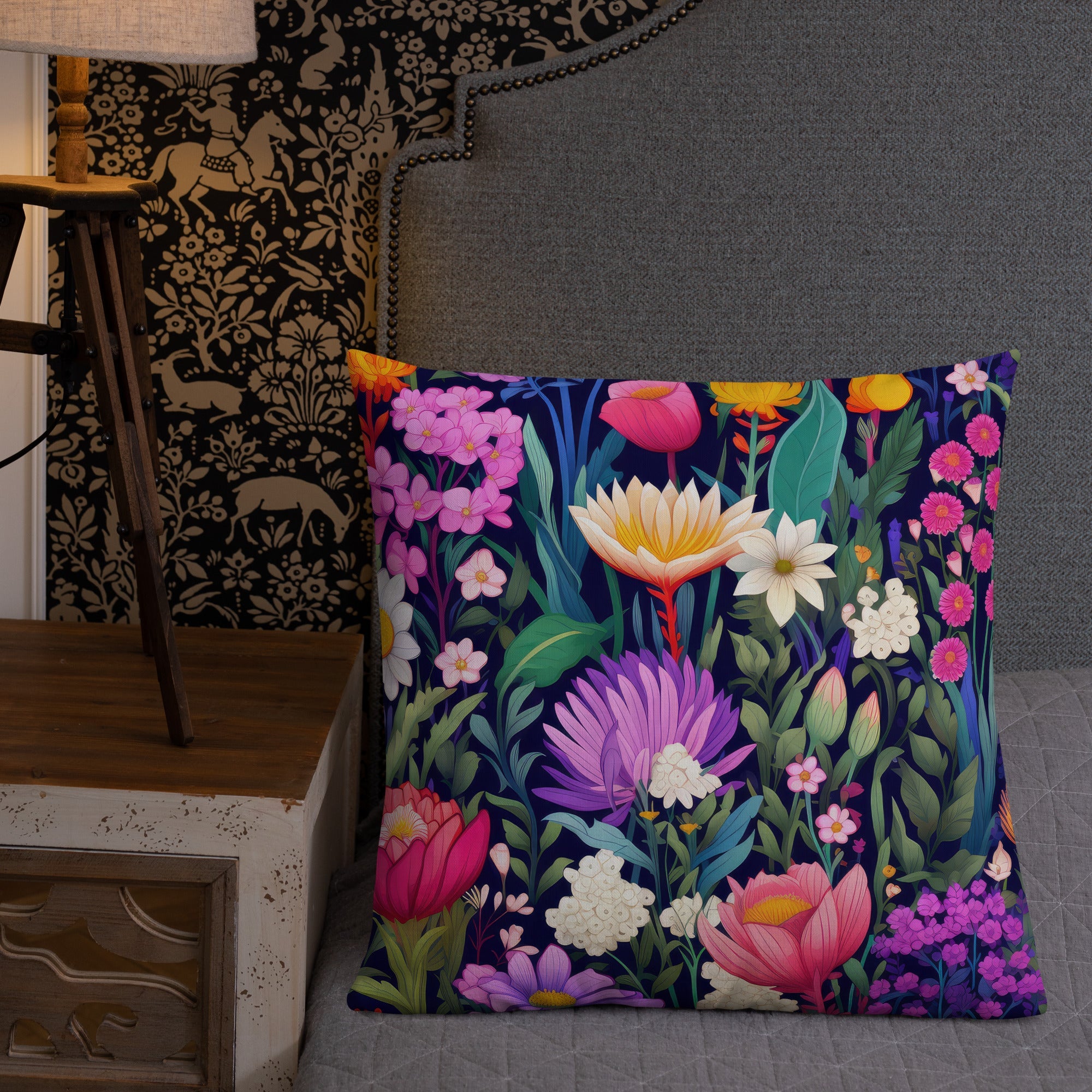 Floral Lover's Botanical Throw Pillow