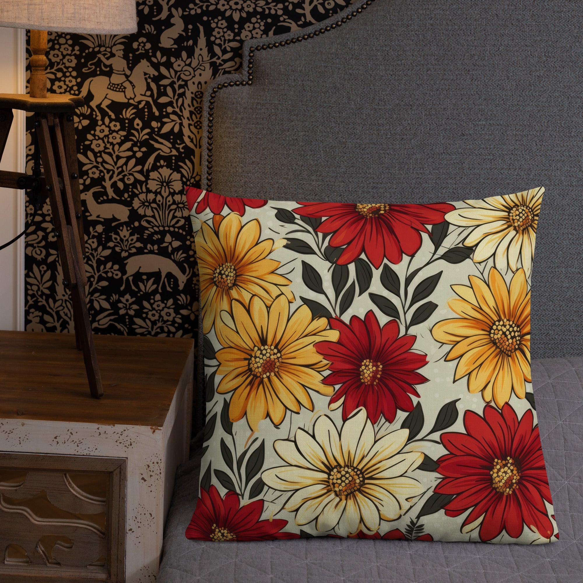 Floral Lover's Botanical Throw Pillow