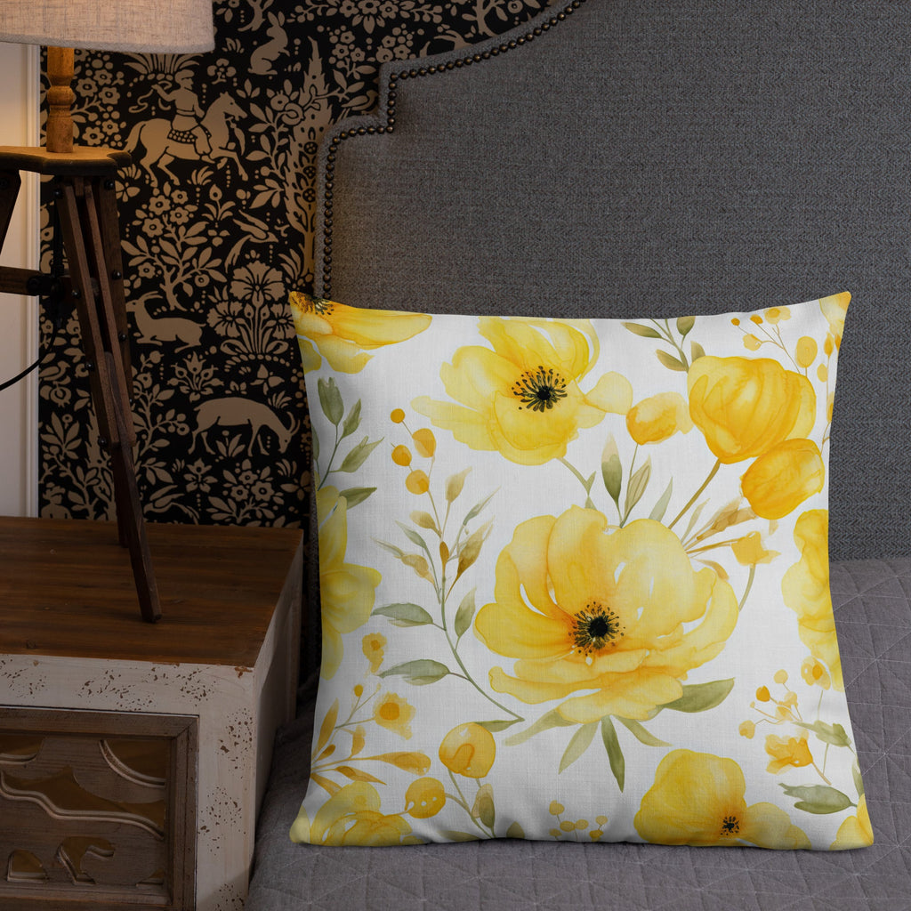 Floral Lover's Botanical Throw Pillow