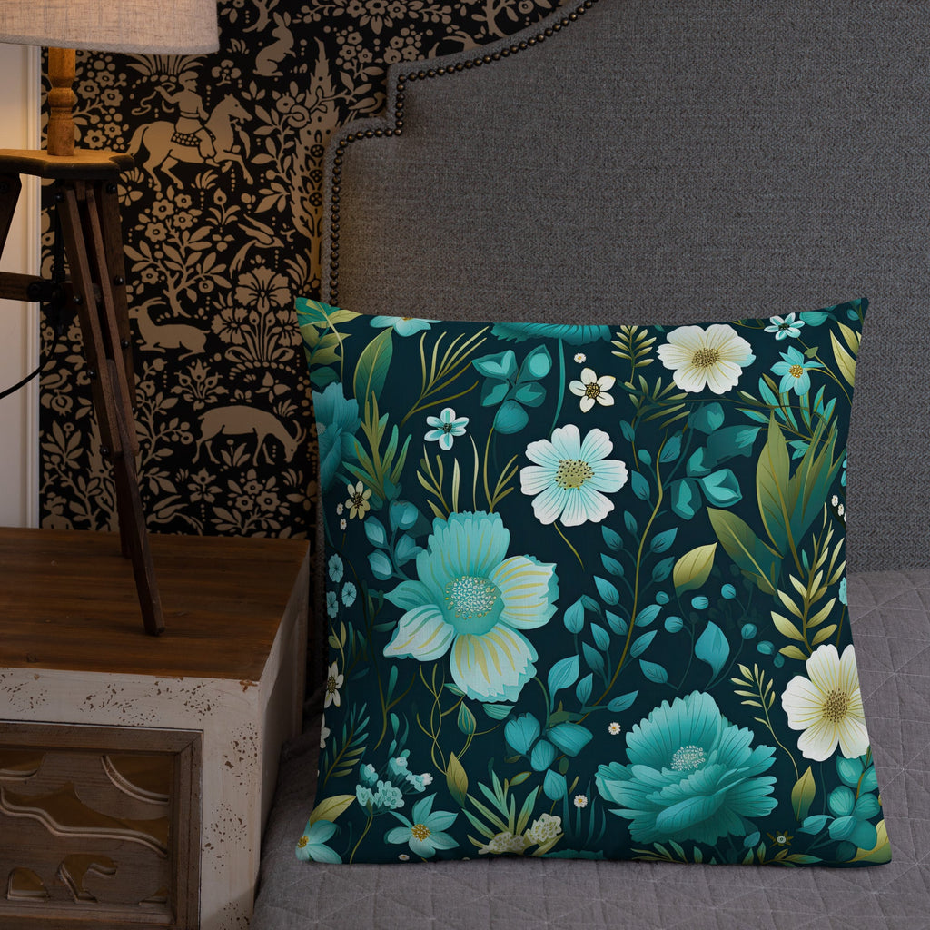 Floral Lover's Botanical Throw Pillow