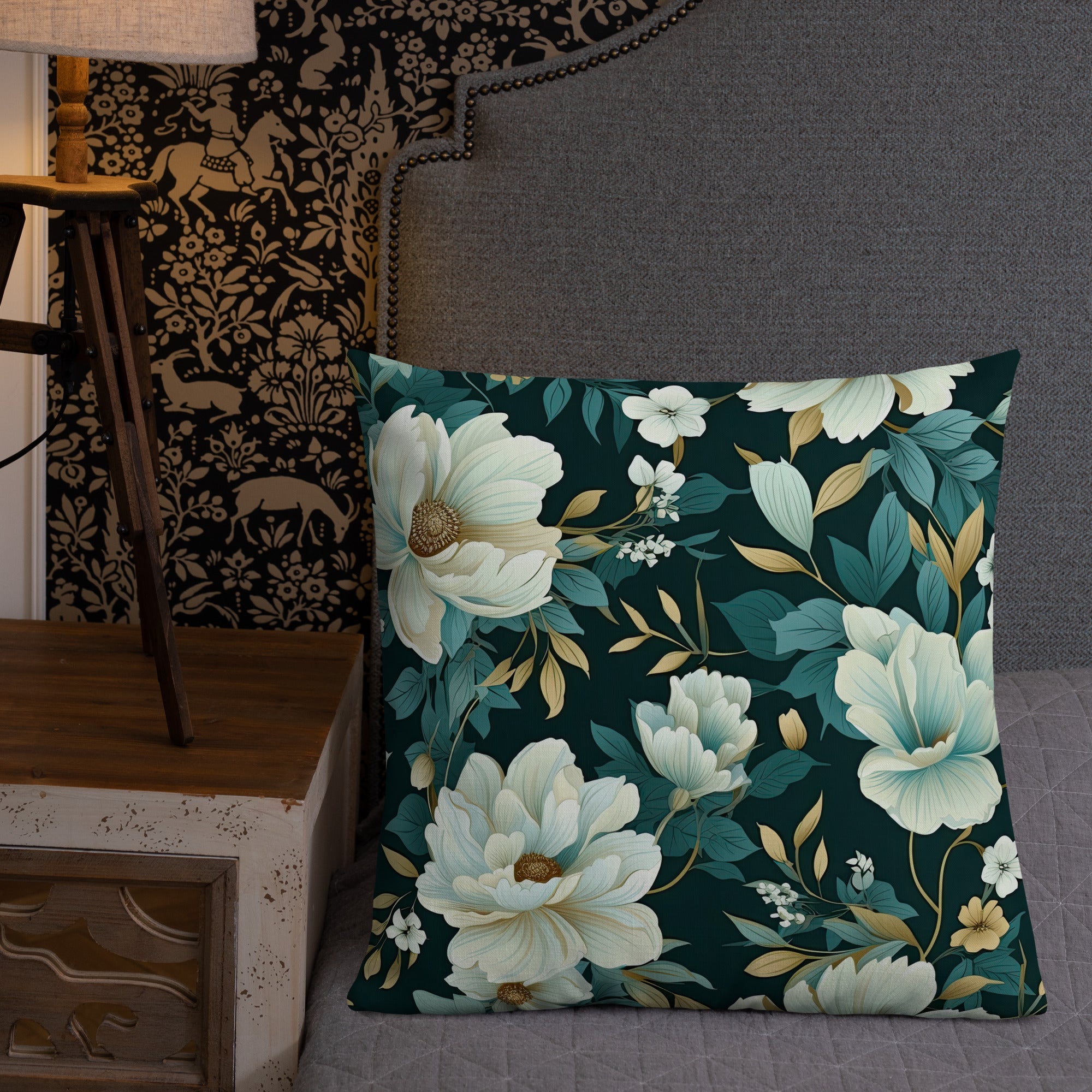 Floral Lover's Botanical Throw Pillow