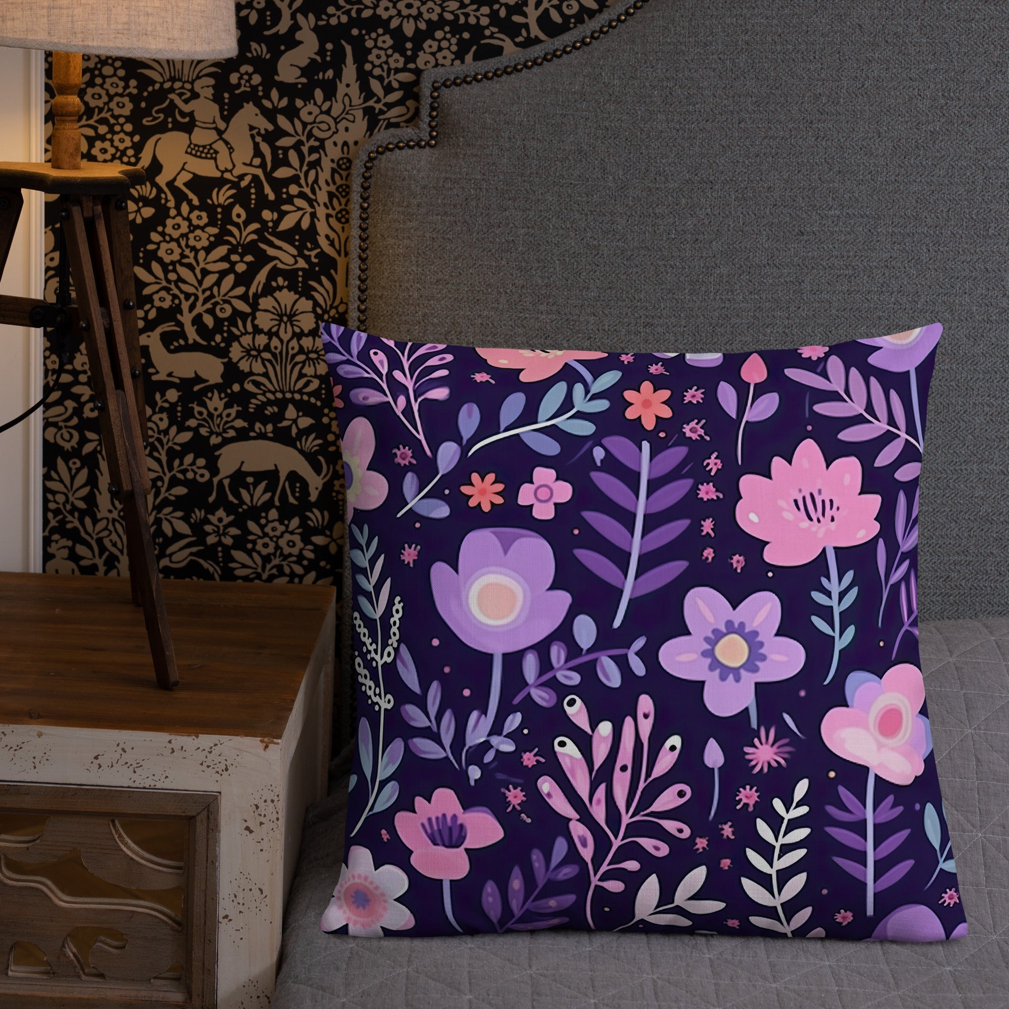 Floral Lover's Botanical Throw Pillow