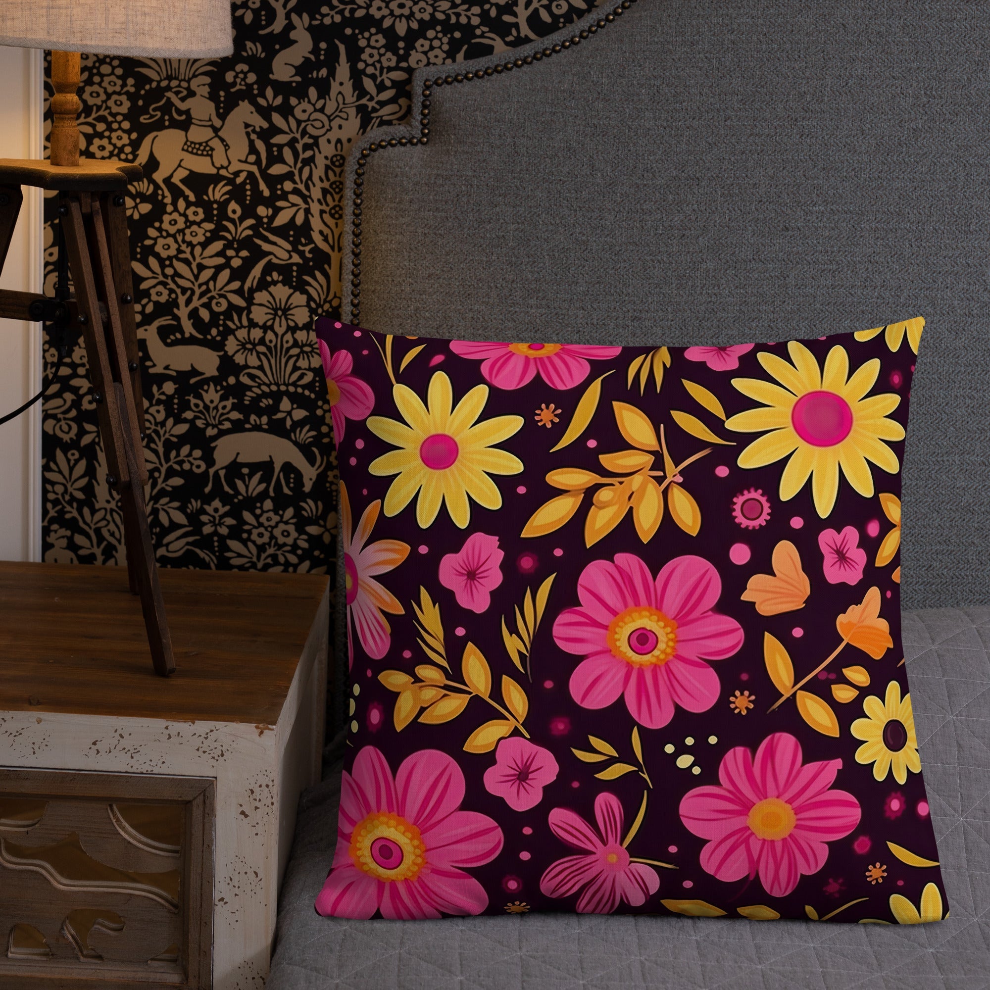 Floral Lover's Botanical Throw Pillow